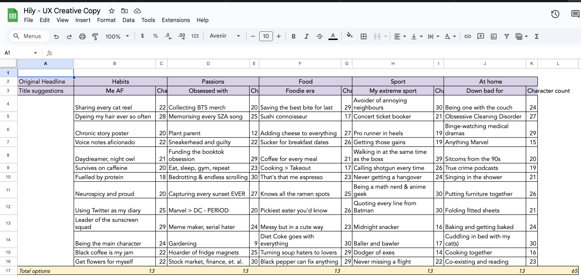UX copy examples for Hily - a dating app