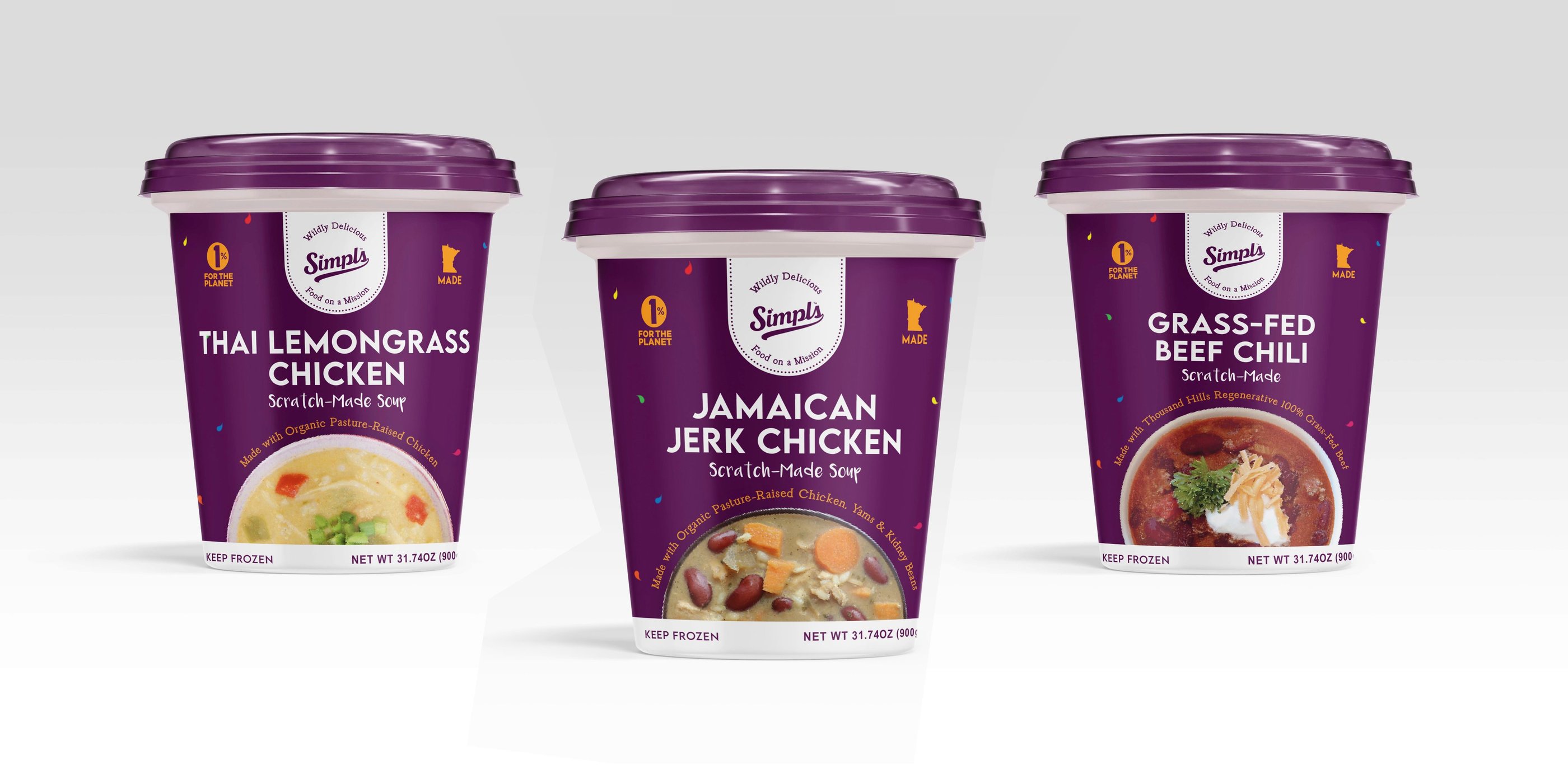 Scratch made meals food packaging design label