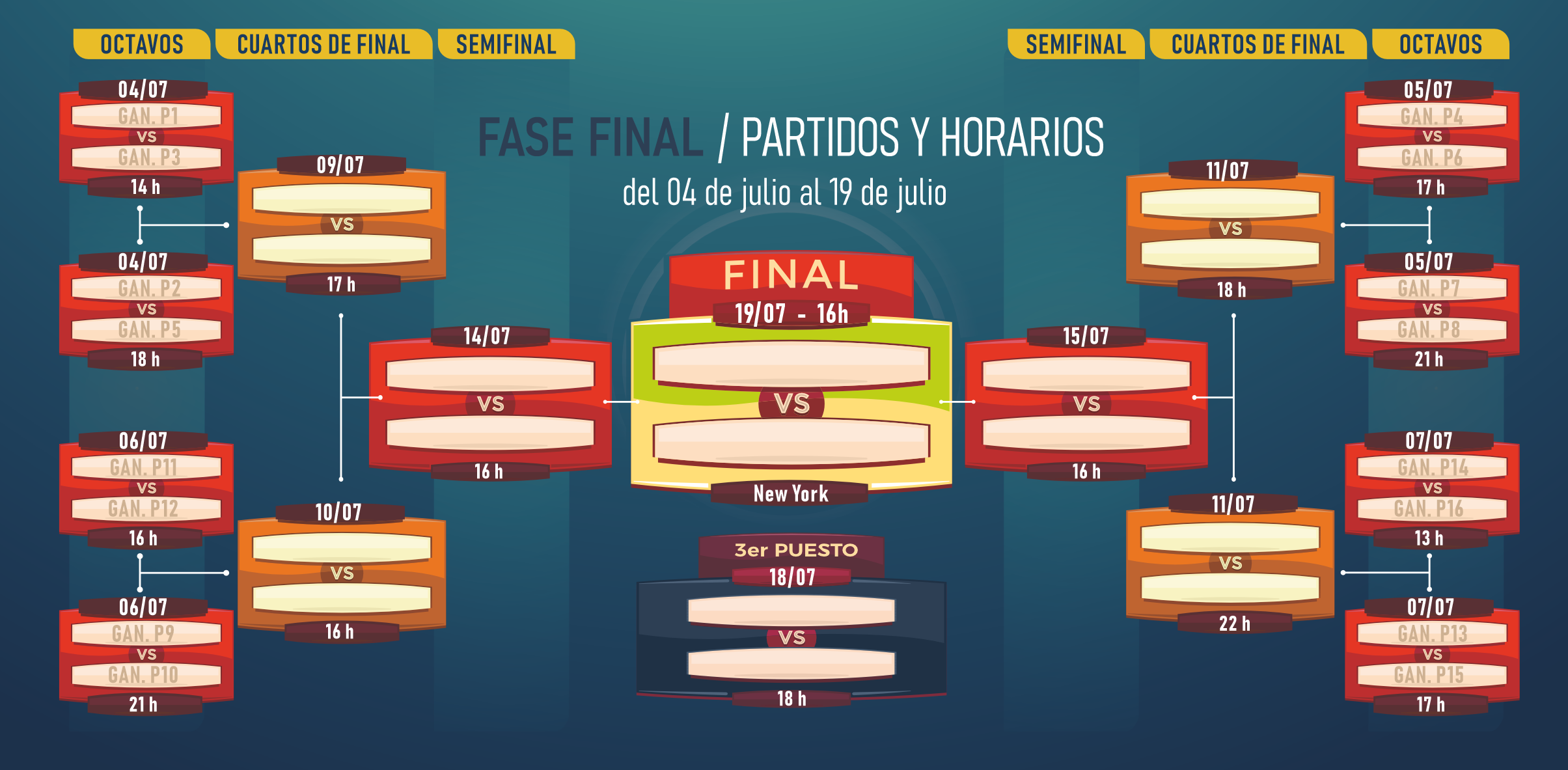 Estudio Pulso Firme - Fixture Mundial 2026 Fase final