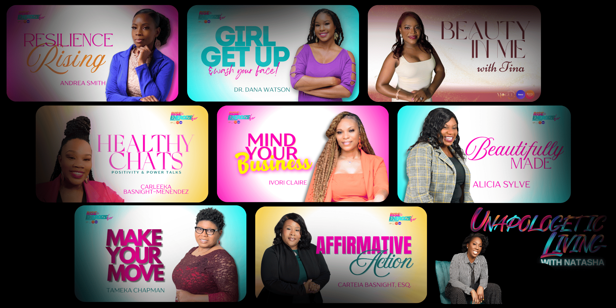 graphic with thumbnails of positive news morning shows