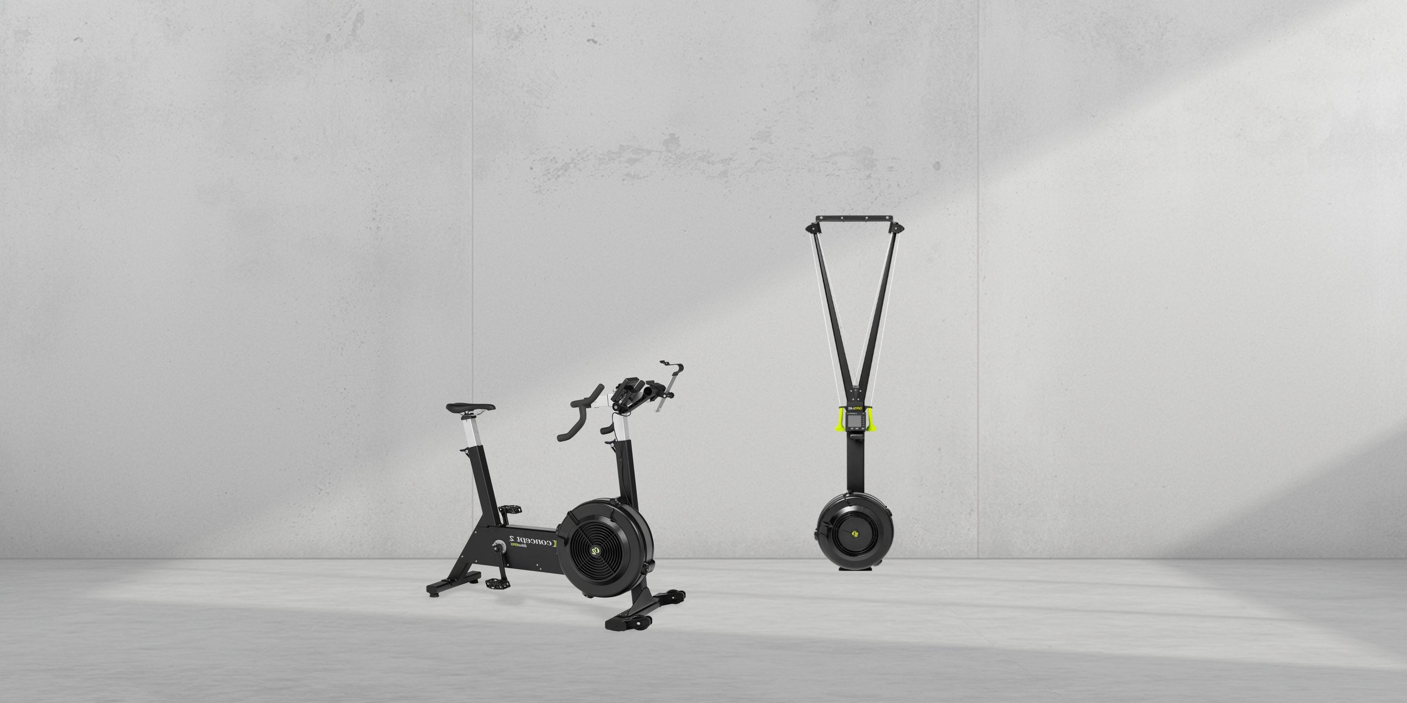 Concept2 SkiErg and BikeErg conditioning equipment UAE - commercial gym machines by FLYWHEEL ME
