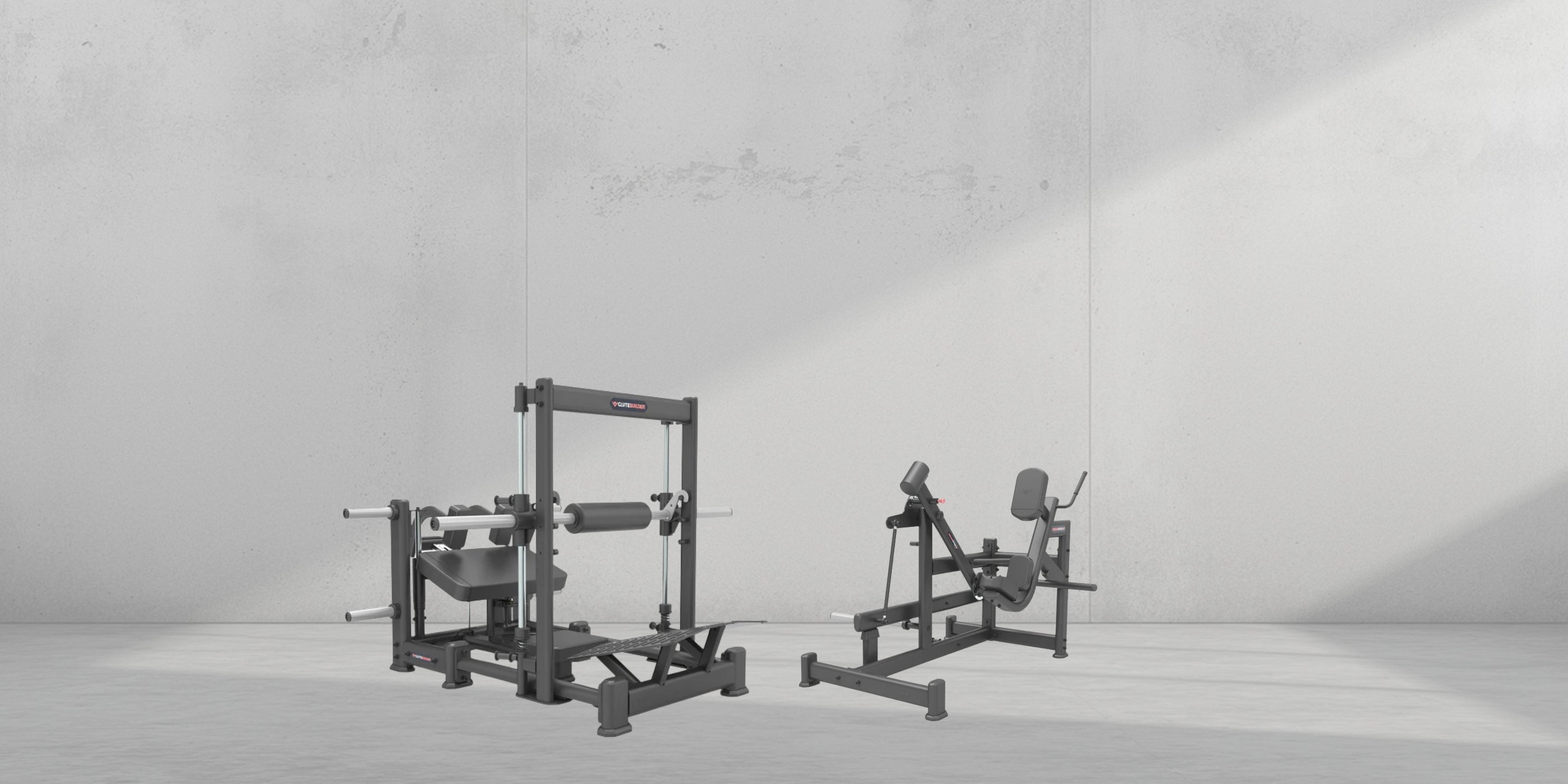 Glute Builder pin loaded hip thrust and kickback machines UAE by FLYWHEEL ME Dubai