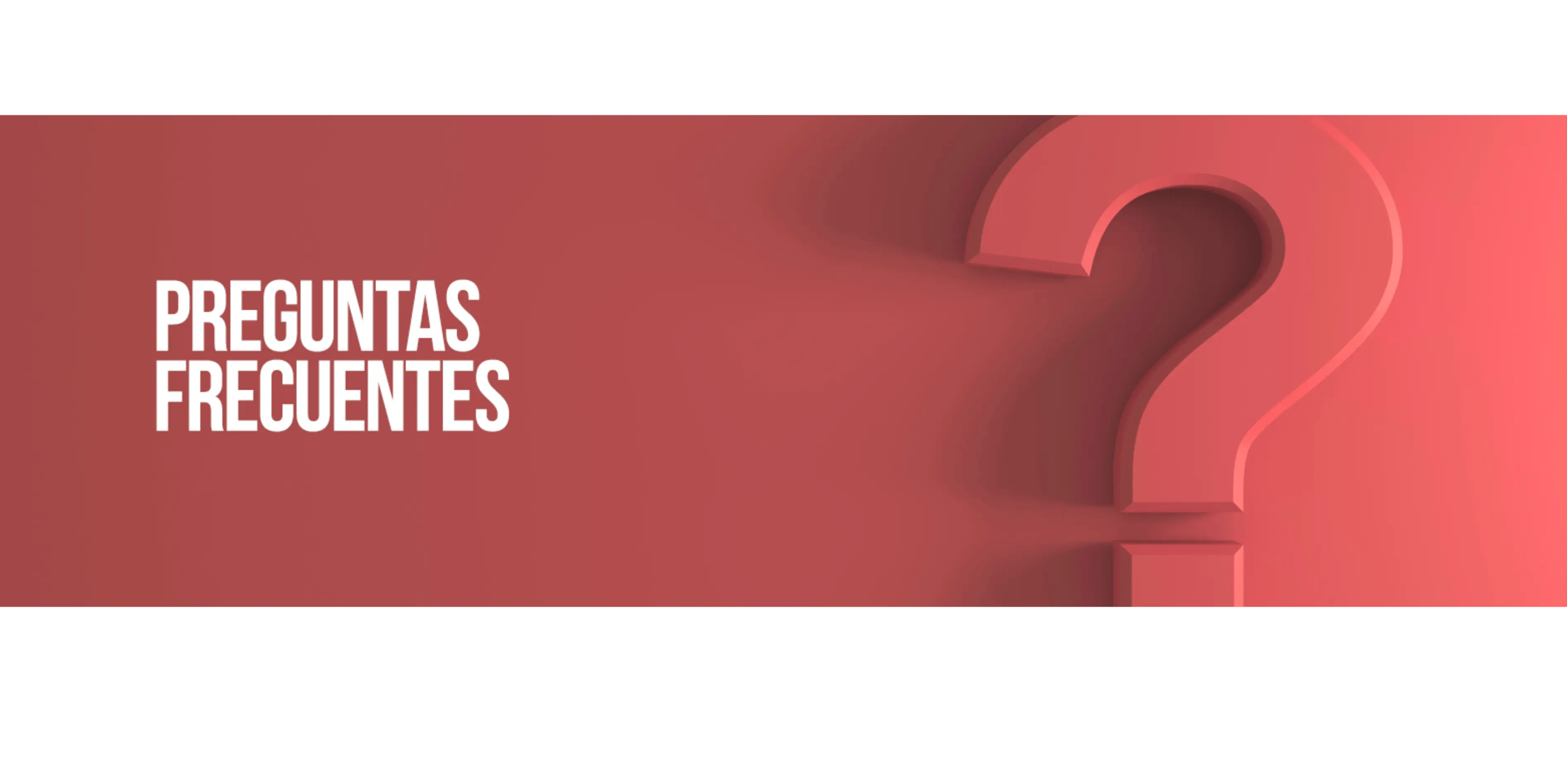 Es un banner en el que se ve un signo de pregunta y un texto escrito (presuntas frecuentes).
