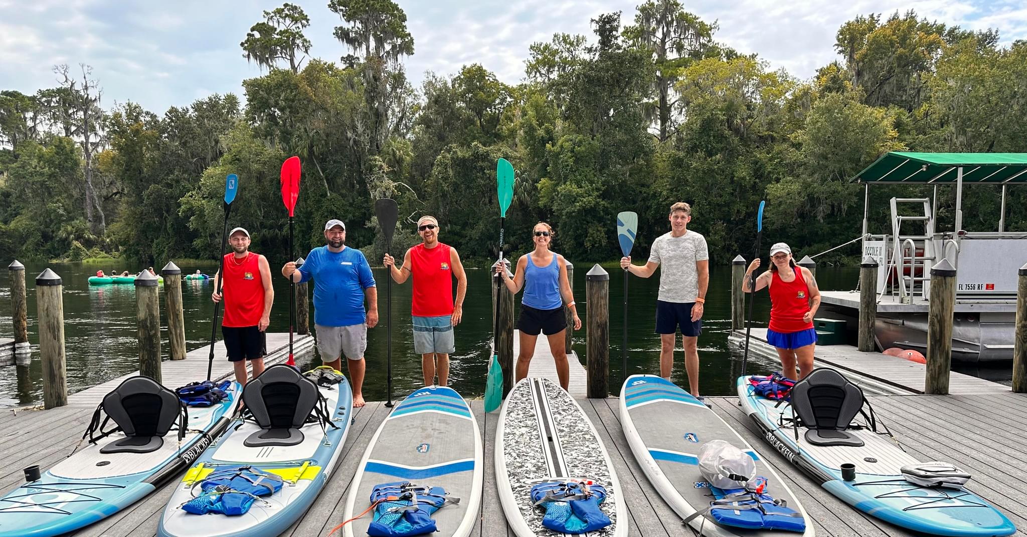 kayaking with sassy tour guides ready to launch