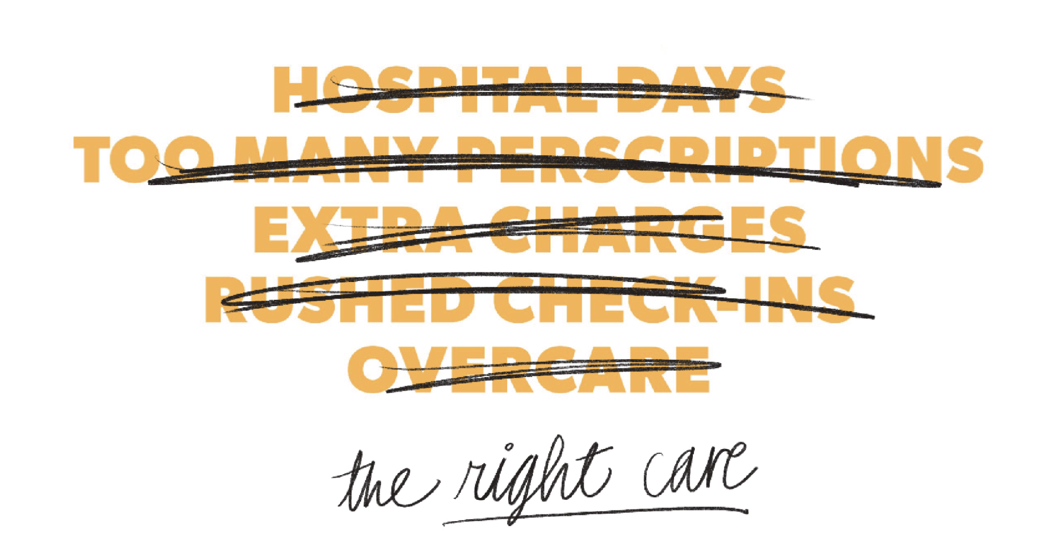 Headline with healthcare personality