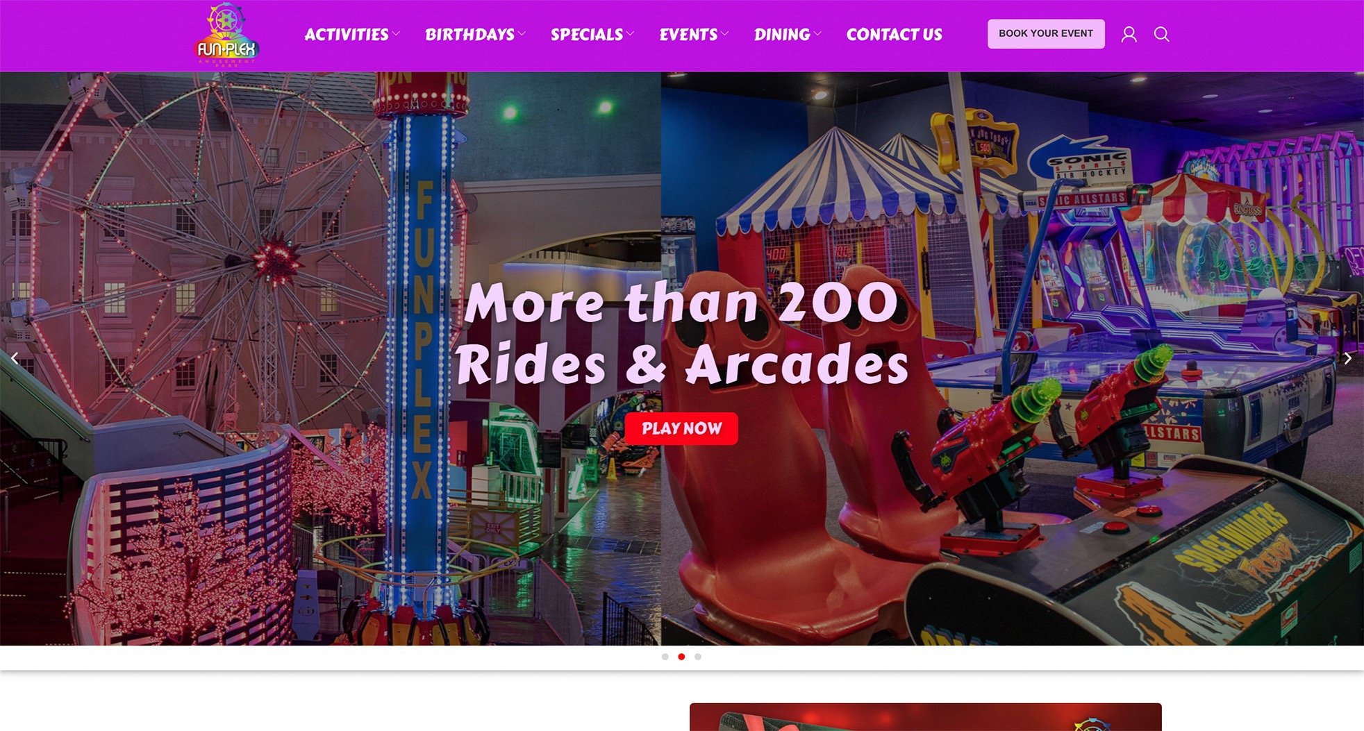 Houston Funplex website