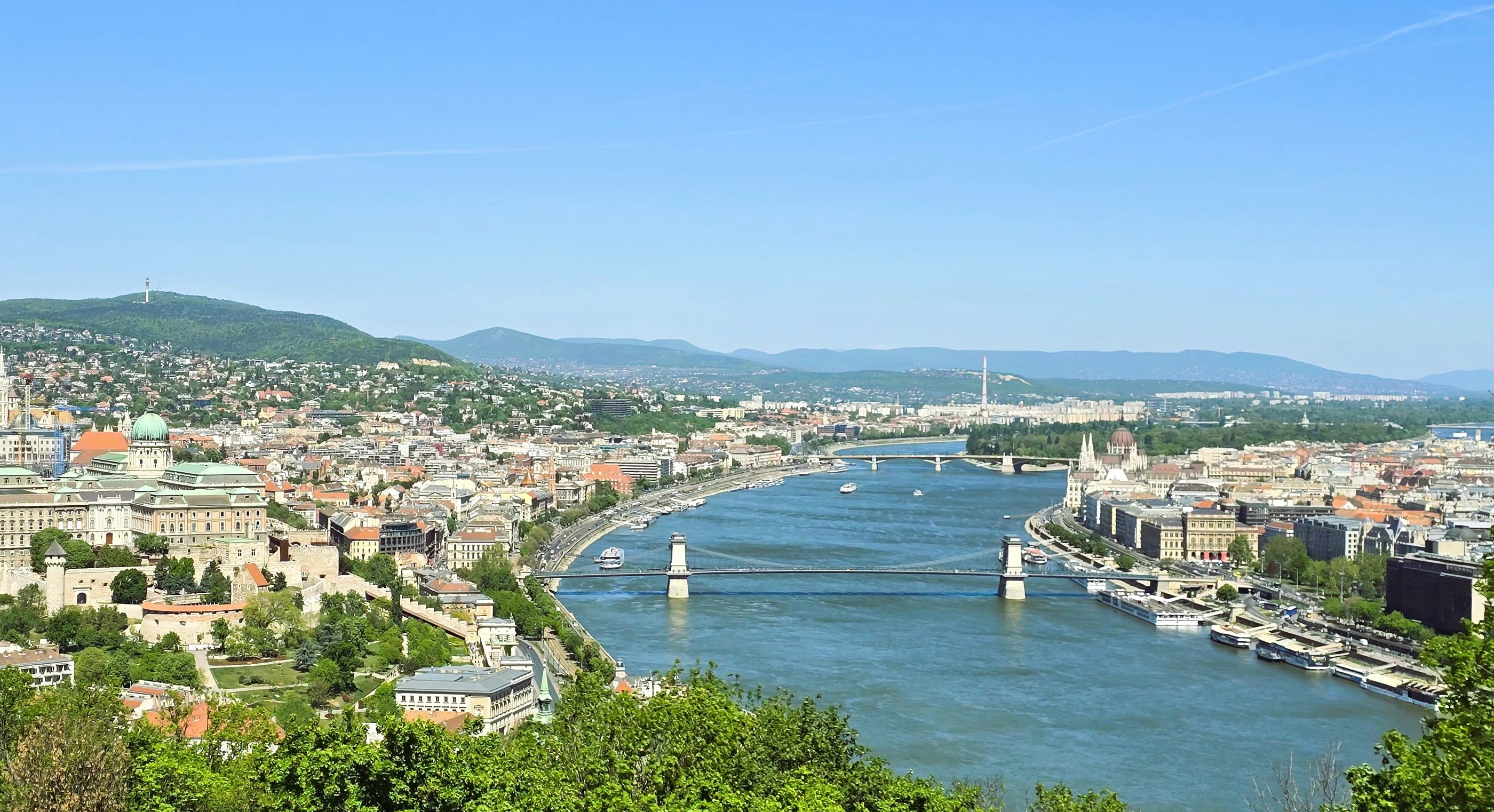 Widok na Budapeszt z Cytadeli