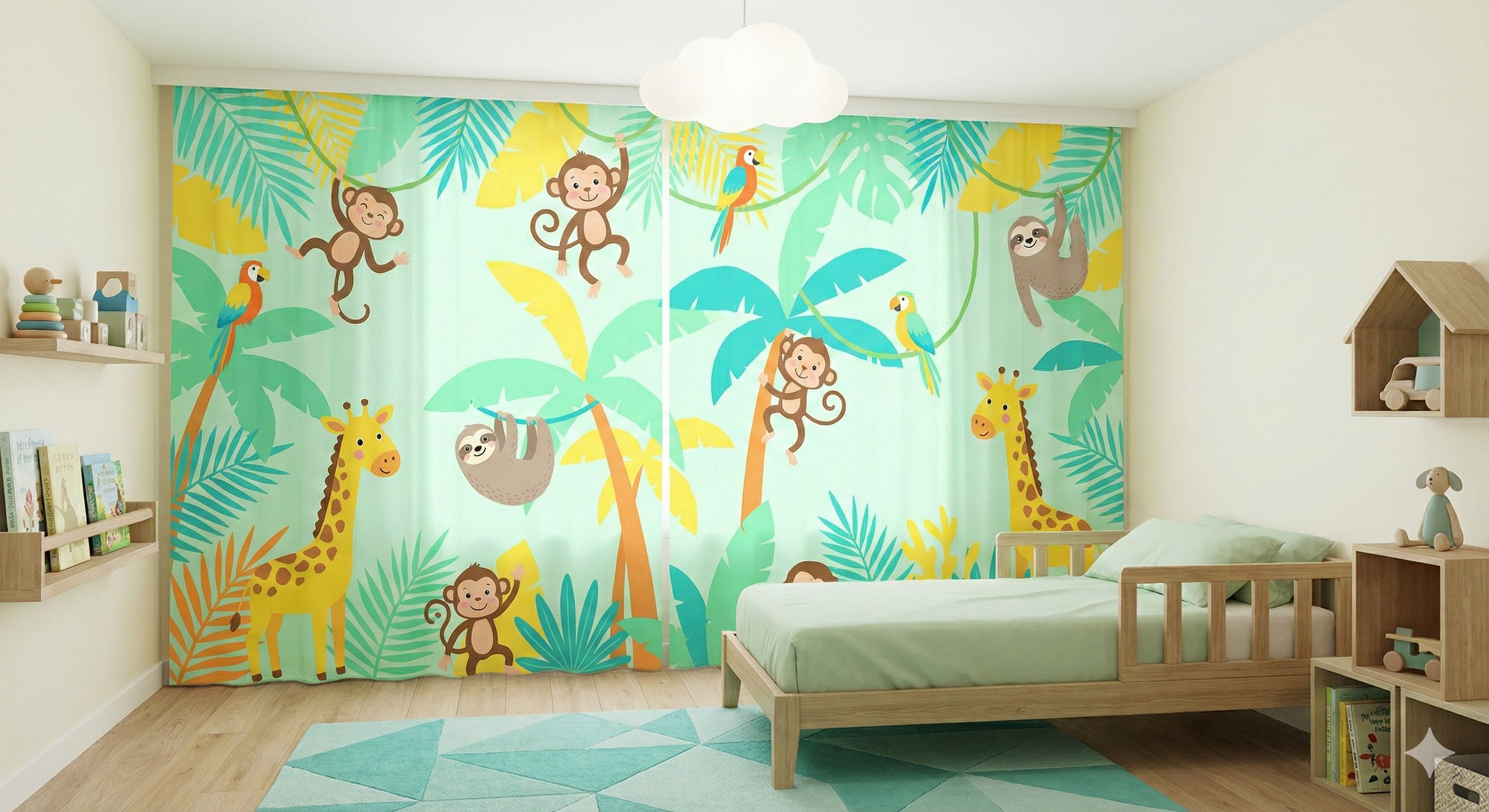 dijital baskı perde, dijital baskı fon perde, çocuk odası perdesi, baskılı fon, baskılı perde