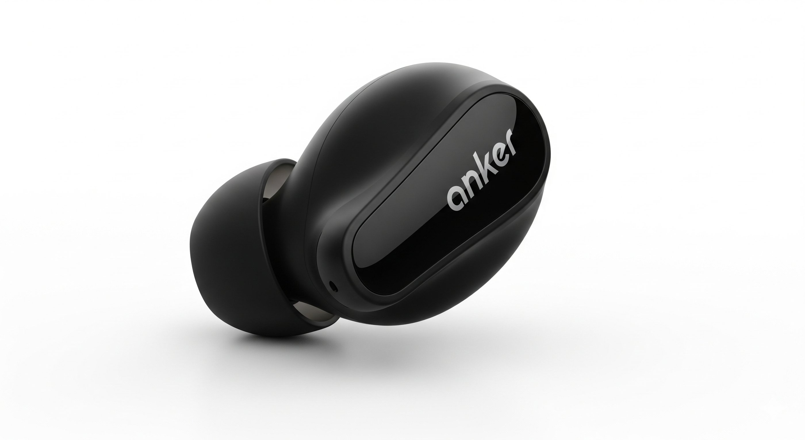um fone de ouvido preto com a palavra anker