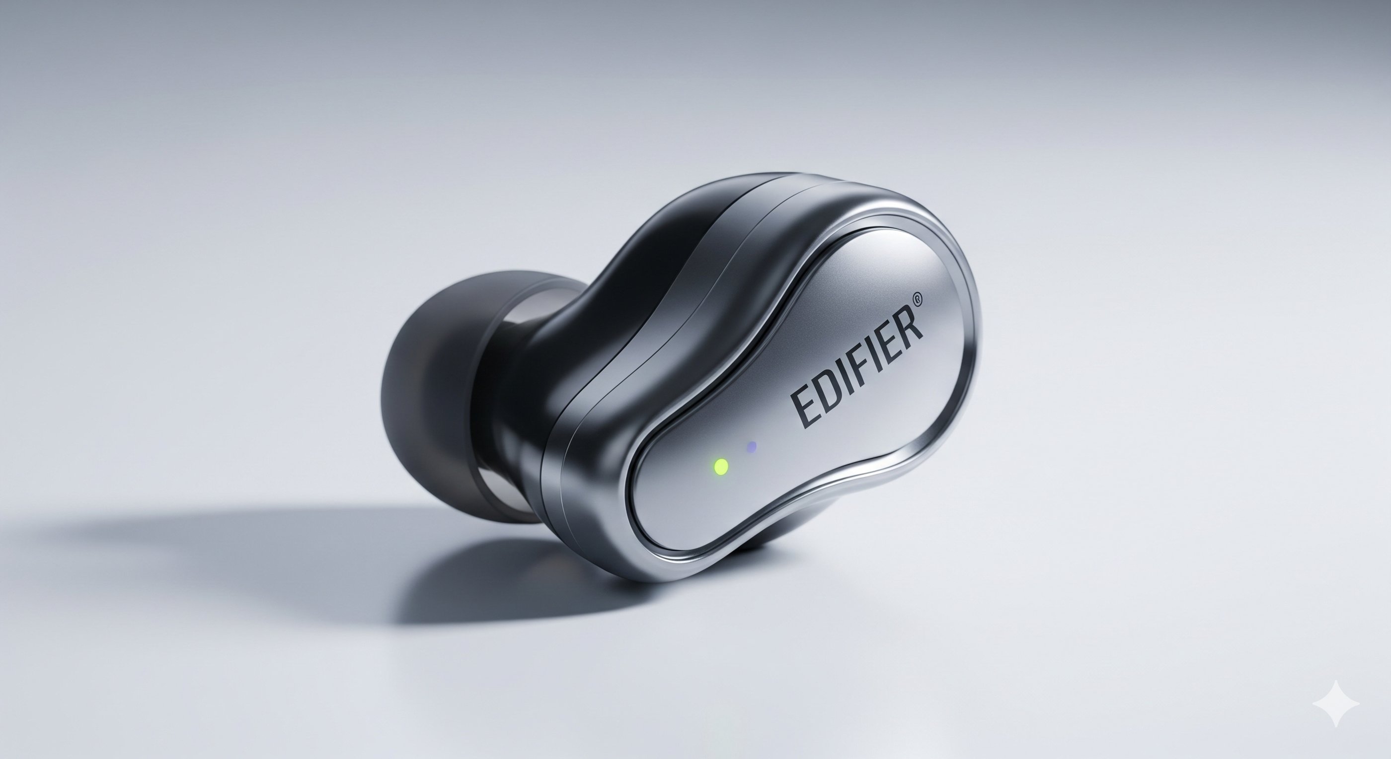 um par de fones de ouvido com a palavra "edificet" escrita nele