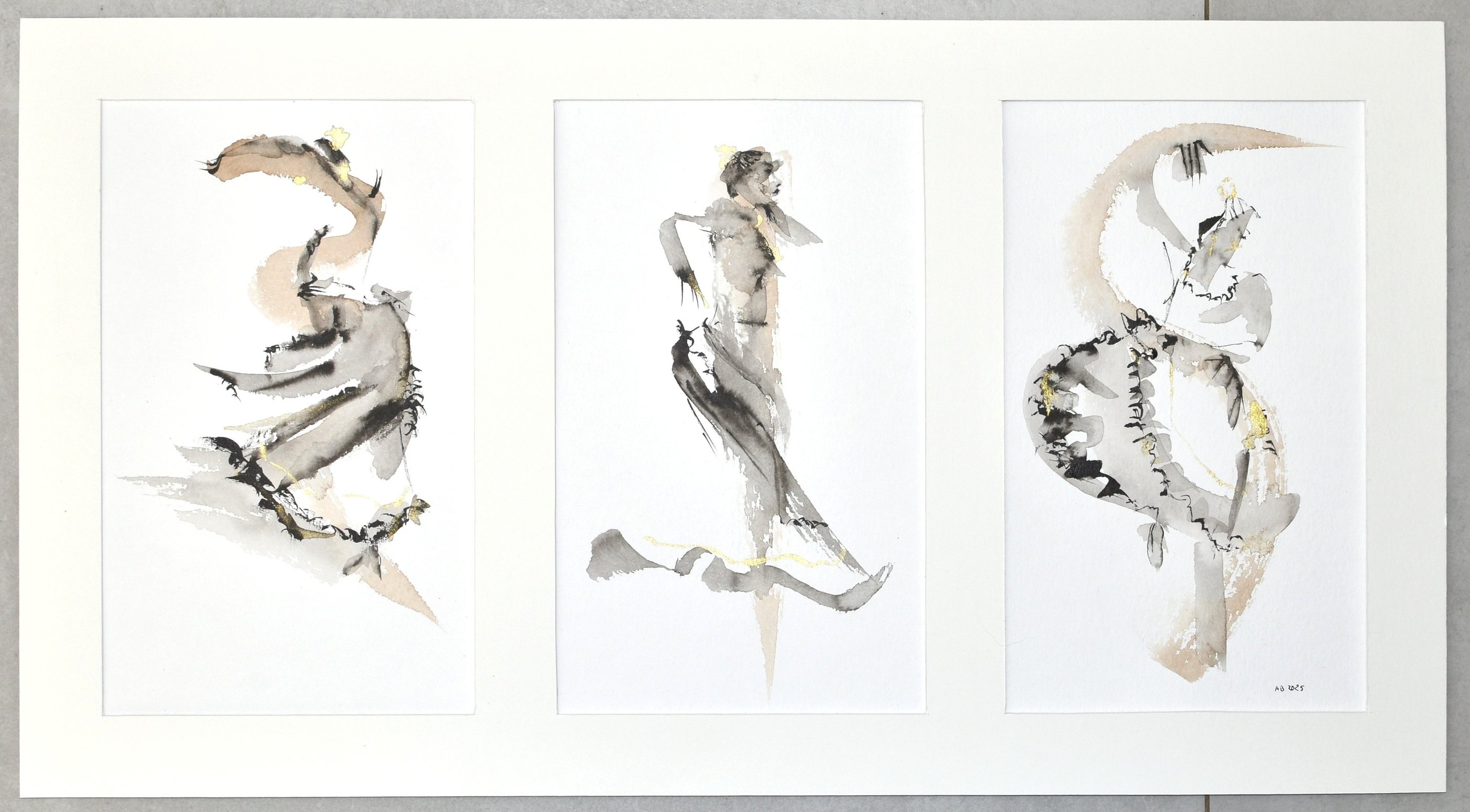 trilogie flamenco dessin à l'encre ink drawing sète