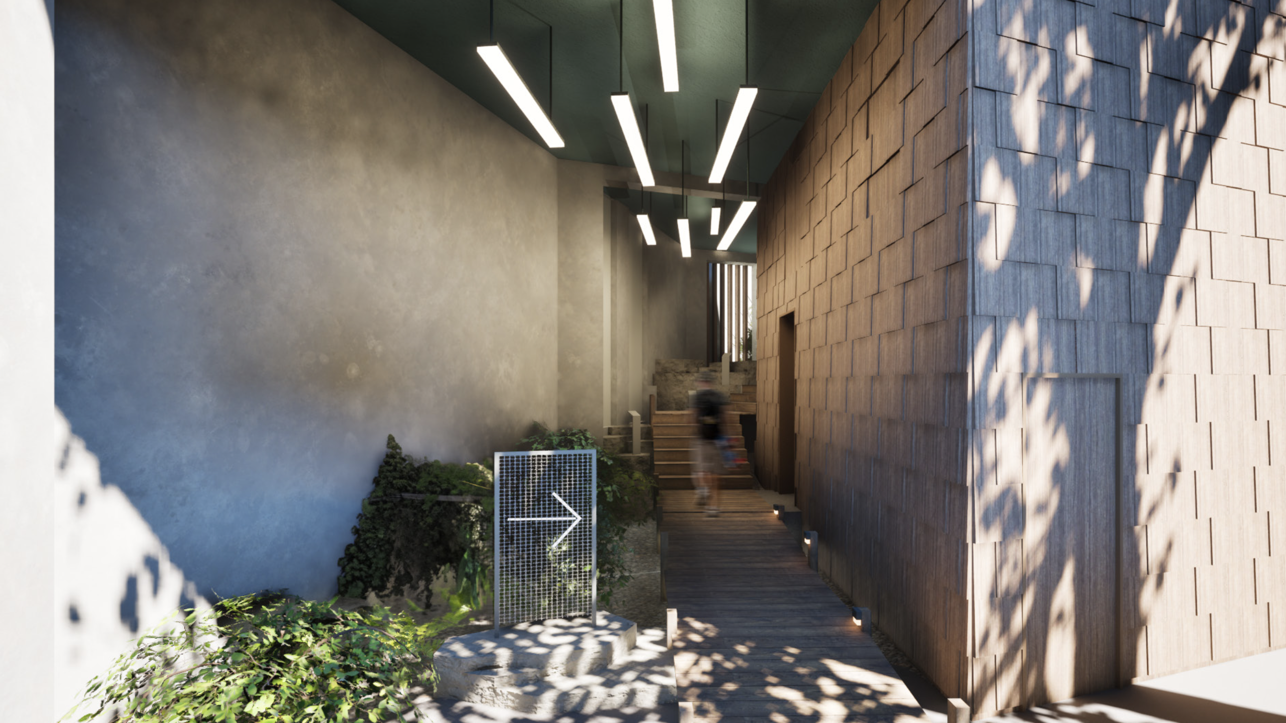 Entrée Maison Pêche ponton immersif concept store quais Saône - Lyon