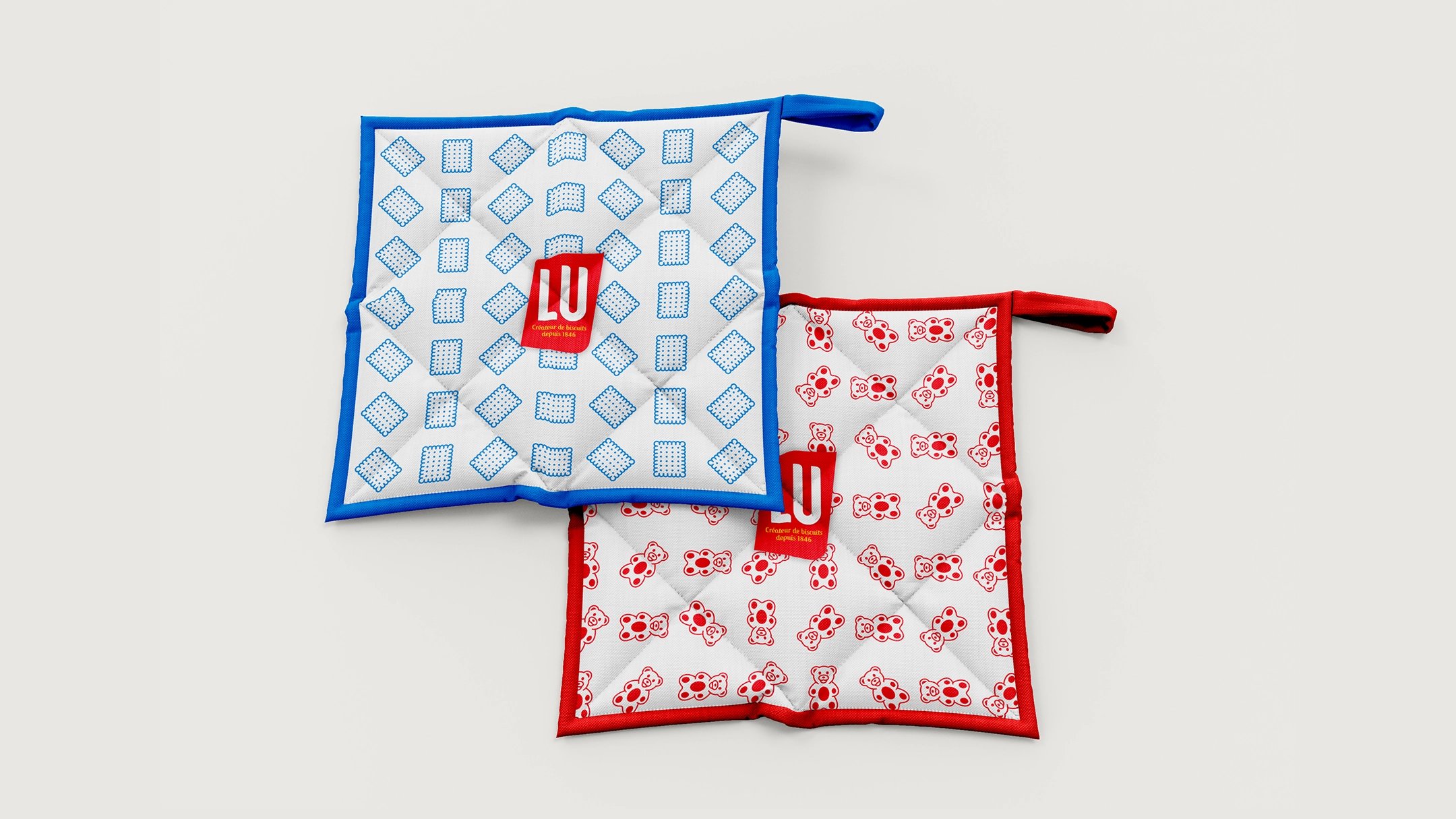 design de deux maniques LU