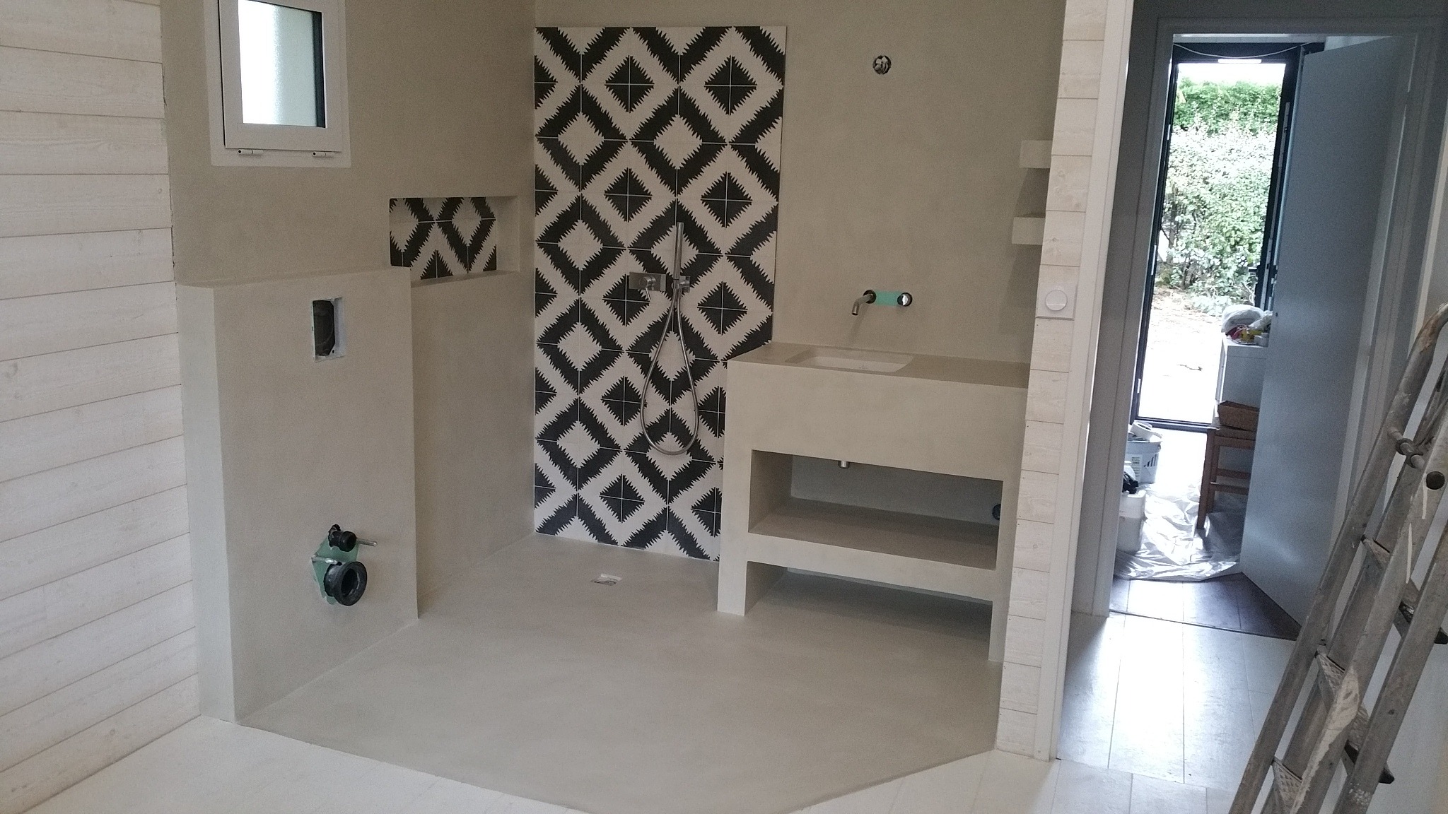 béton ciré salle de bain