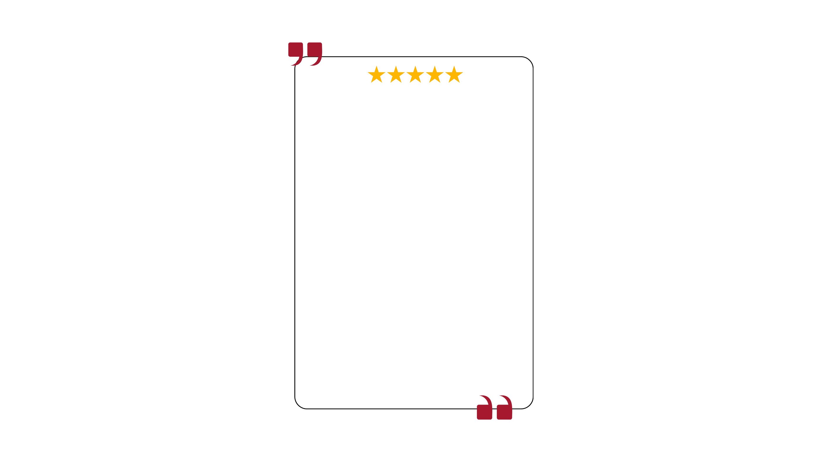 Espace textuelle pour des avis clients