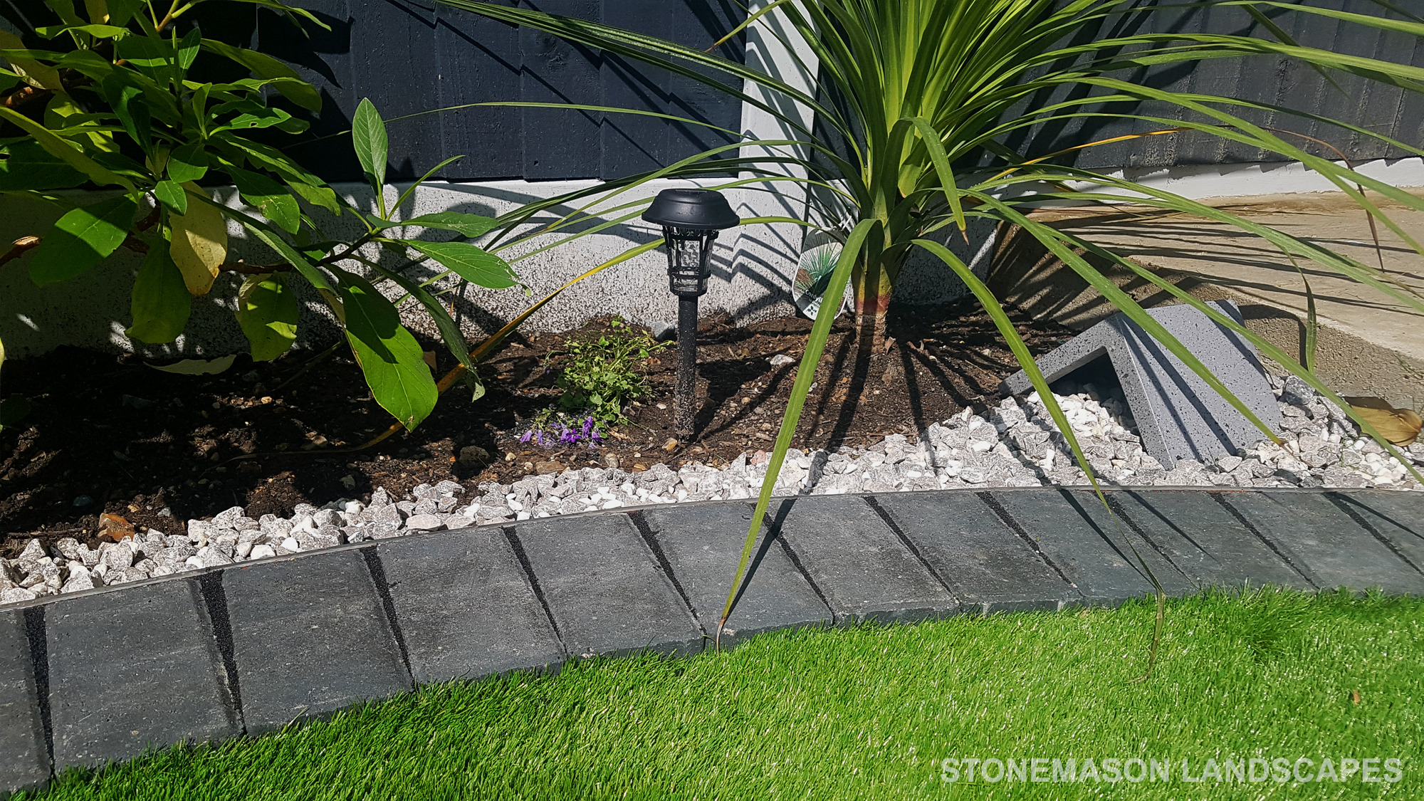 Exotic Modern Dynamic Designer Circle Lawn Tropical Small Garden