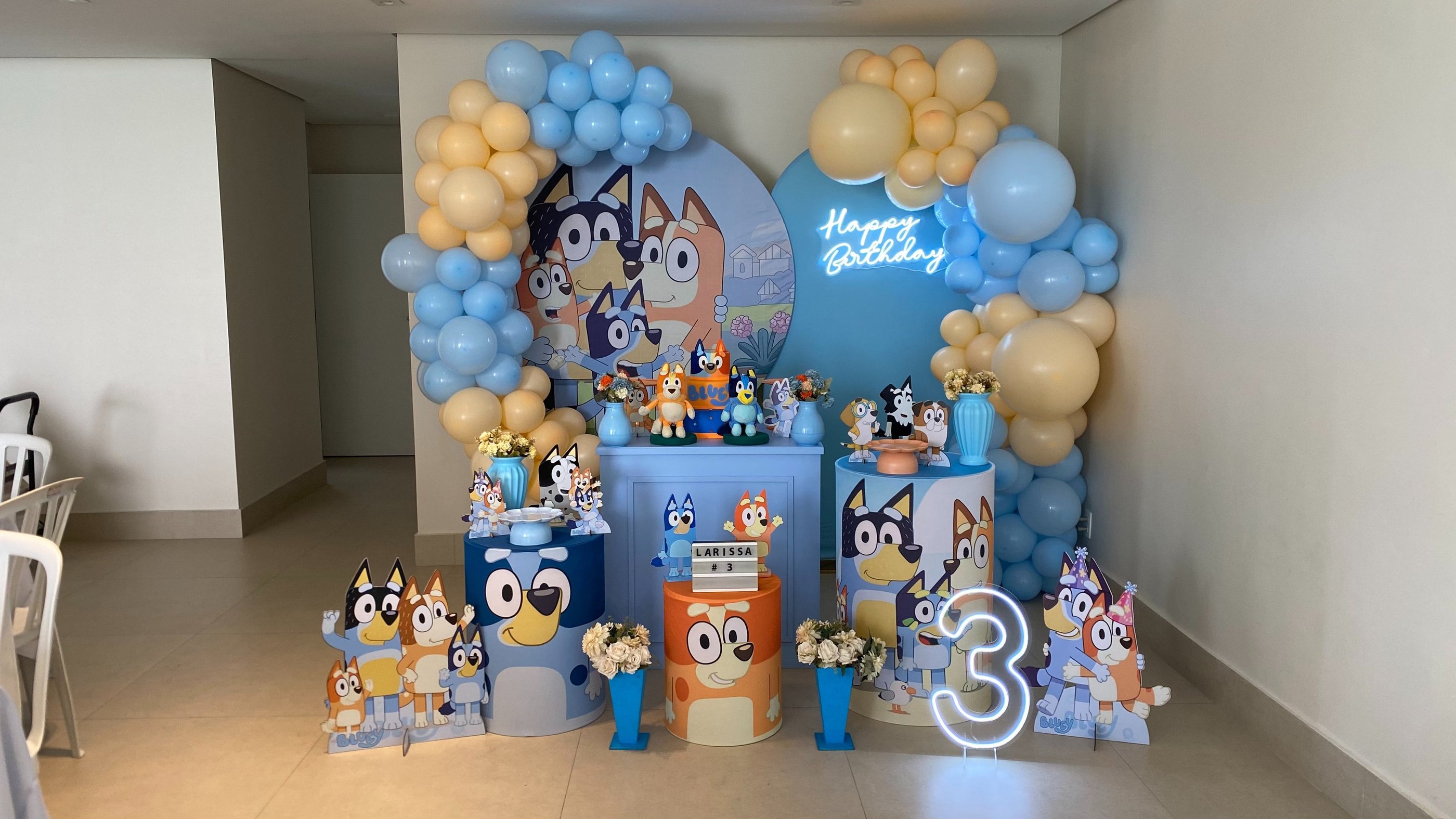 Aluguel de decoração infantil perto de mim Bluey