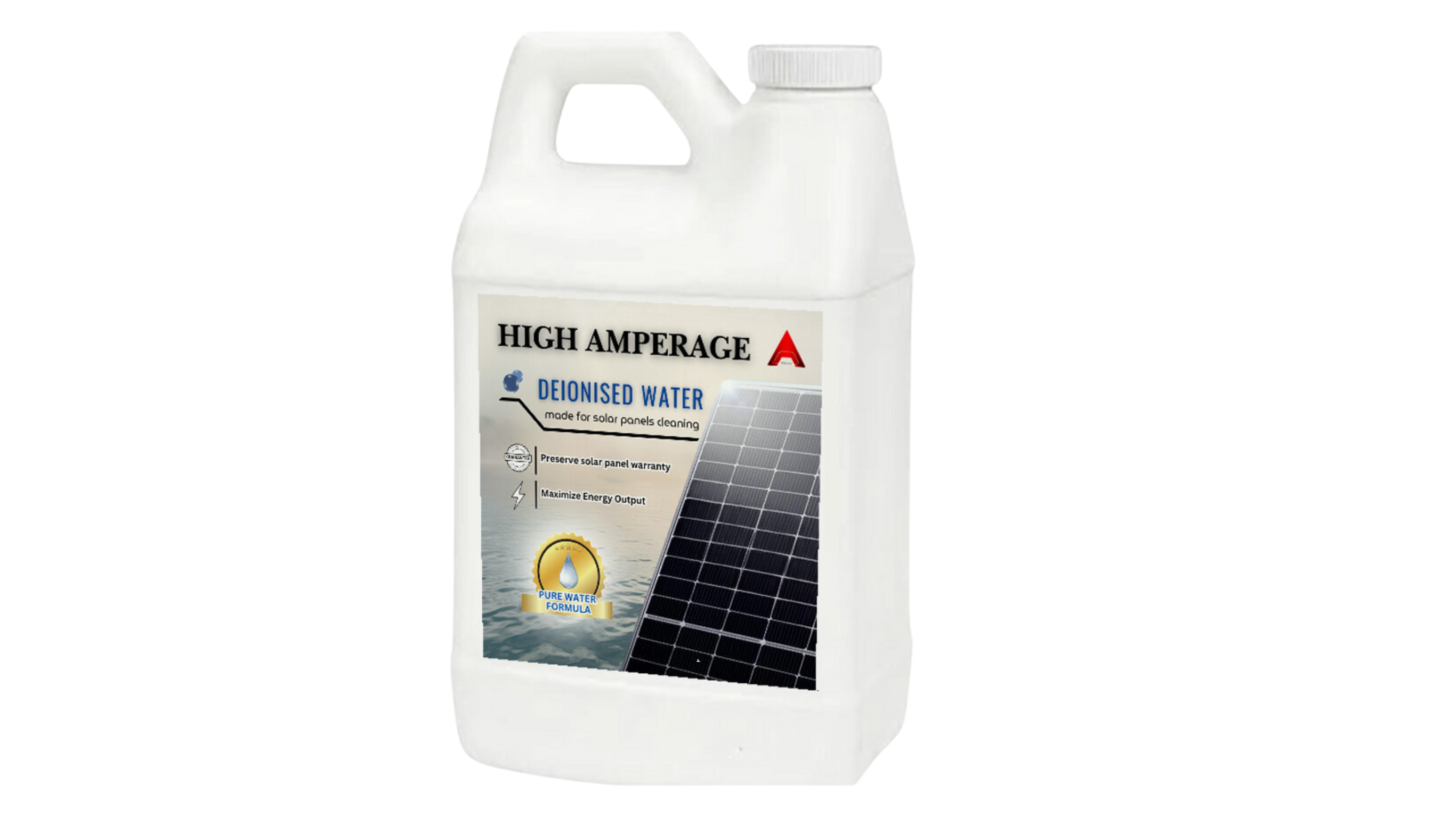 deionised water for solar panel