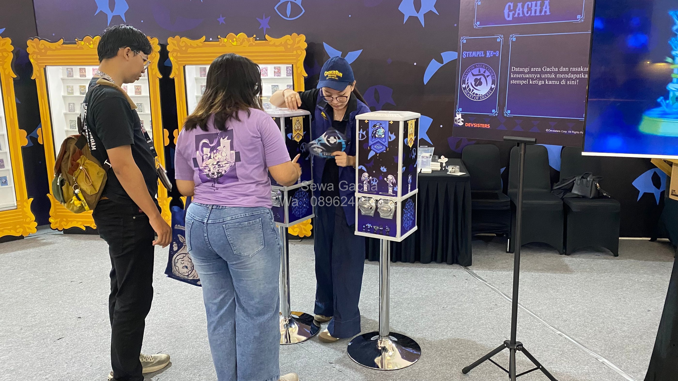 Rental mesin gacha kartu jakarta