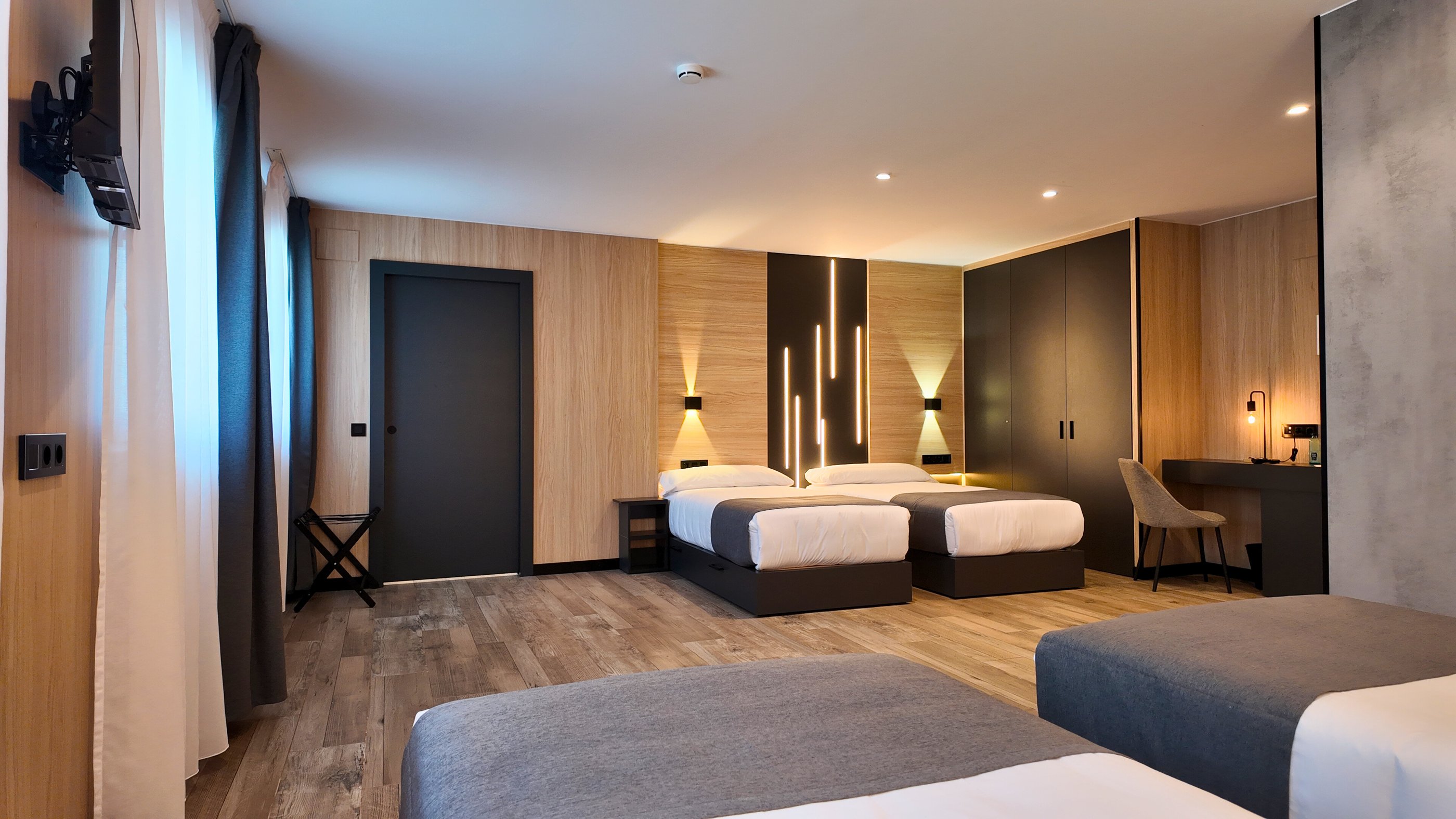 Habitación familiar del Hotel Focus en el Pas de la Casa, Andorra. En los Pirineos