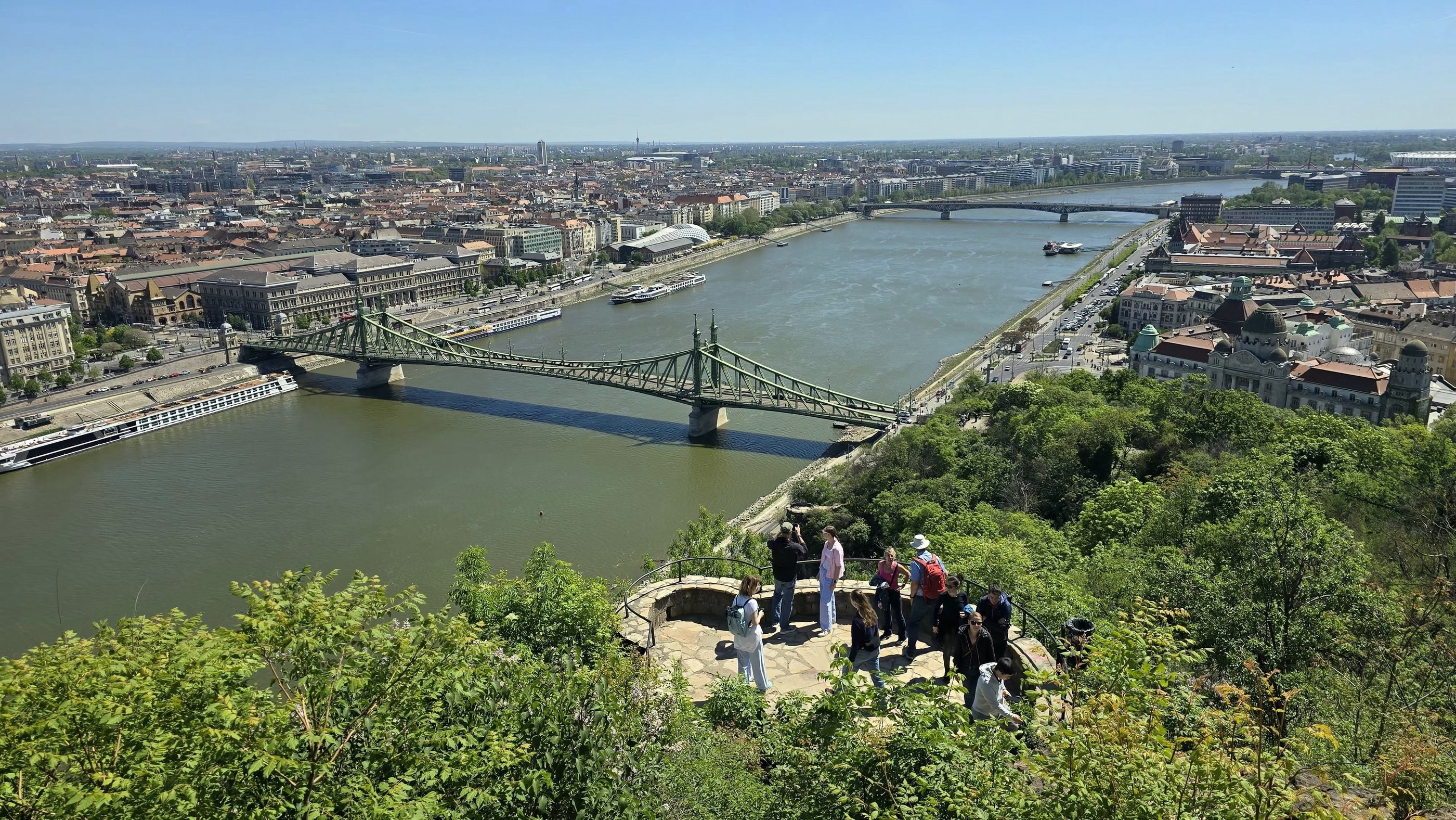 Widok na Most Wolności z Góry Gellerta