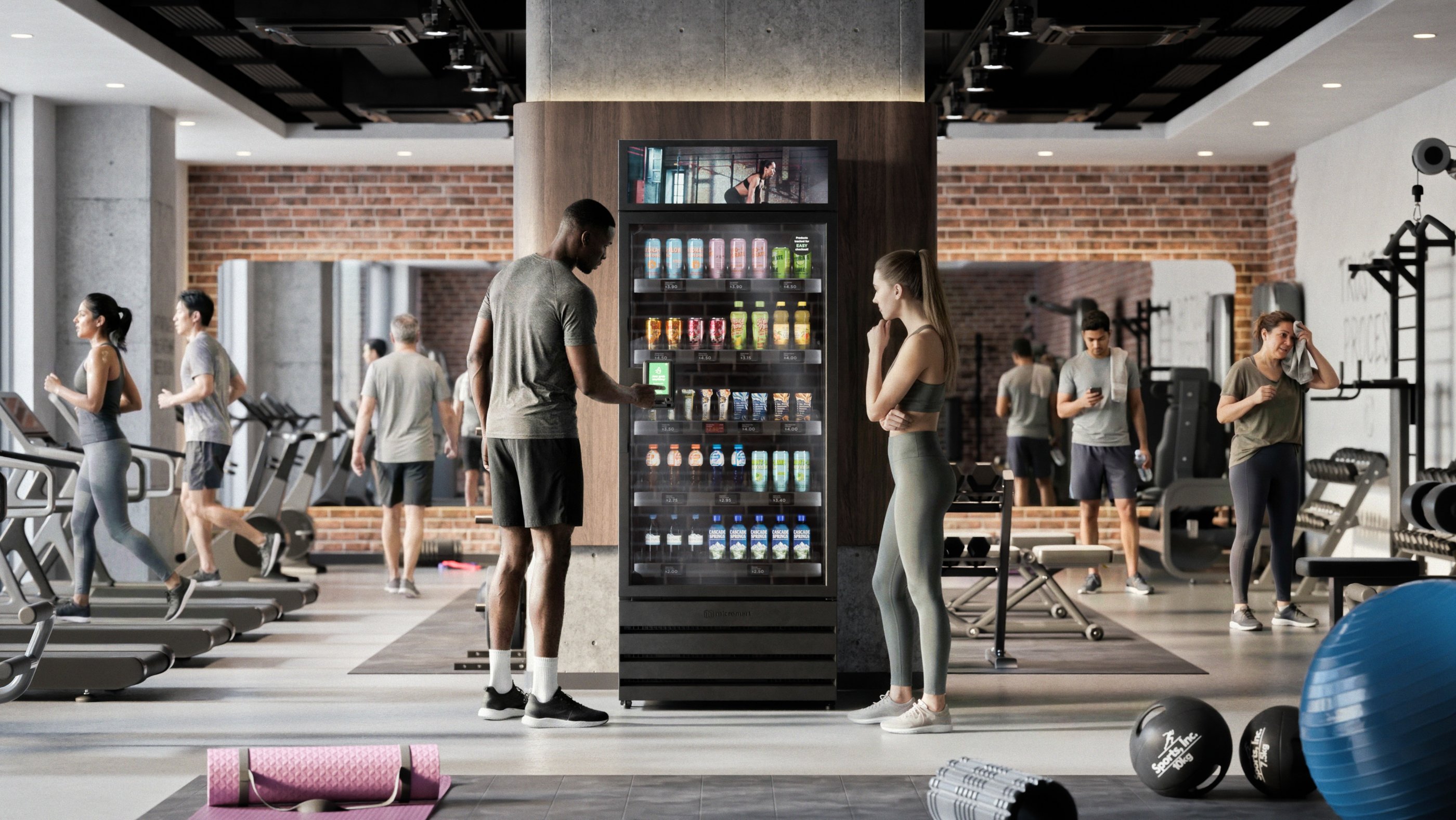 Vending machine in gym London, Ontario
