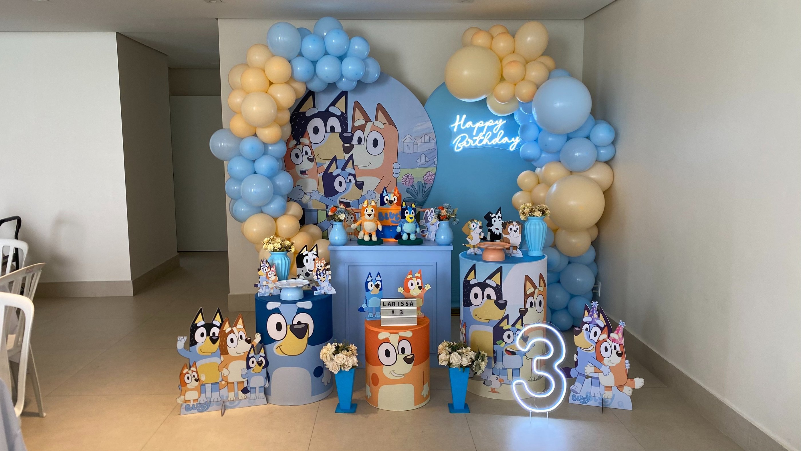 Aluguel de decoração Infantil perto de mim Bluey