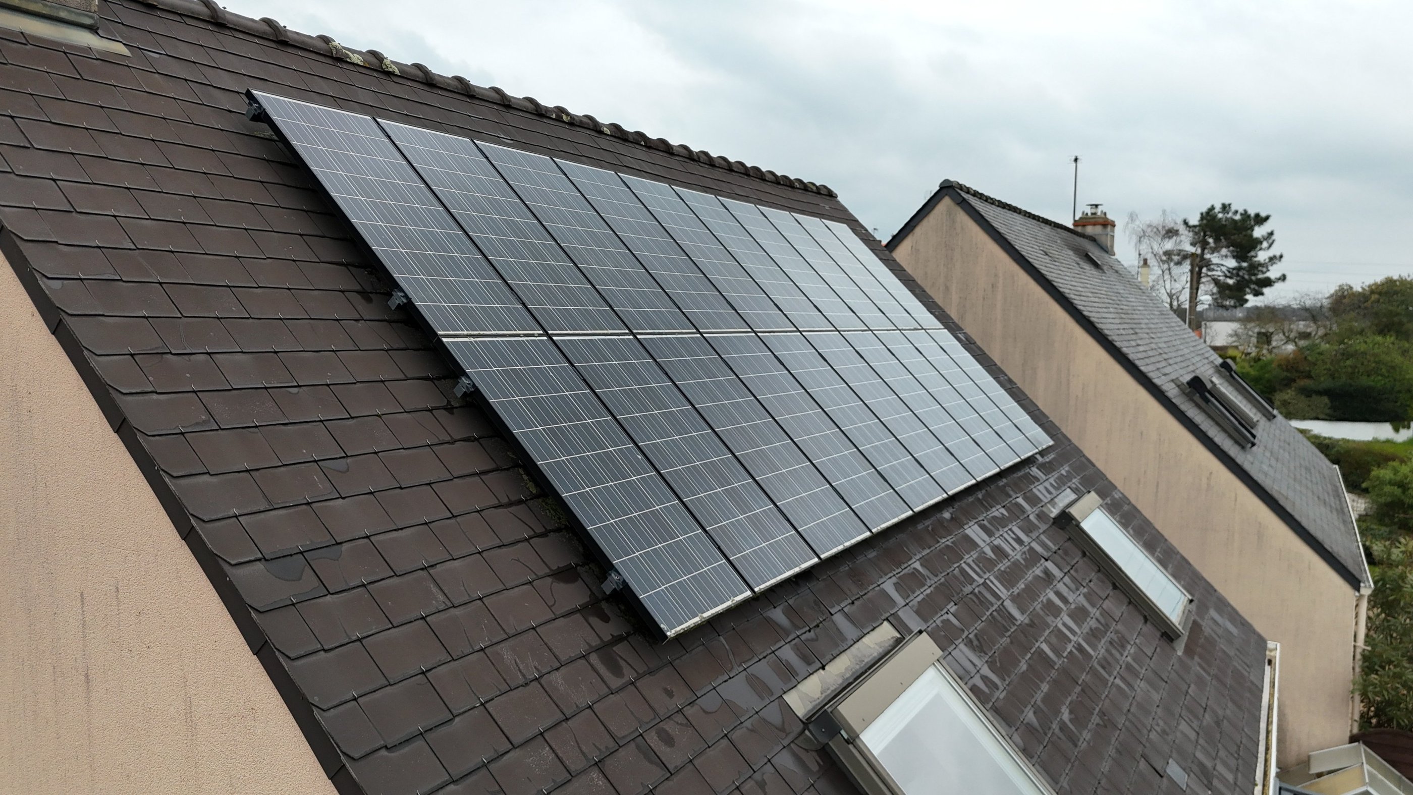 Panneaux solaires chez un particulier