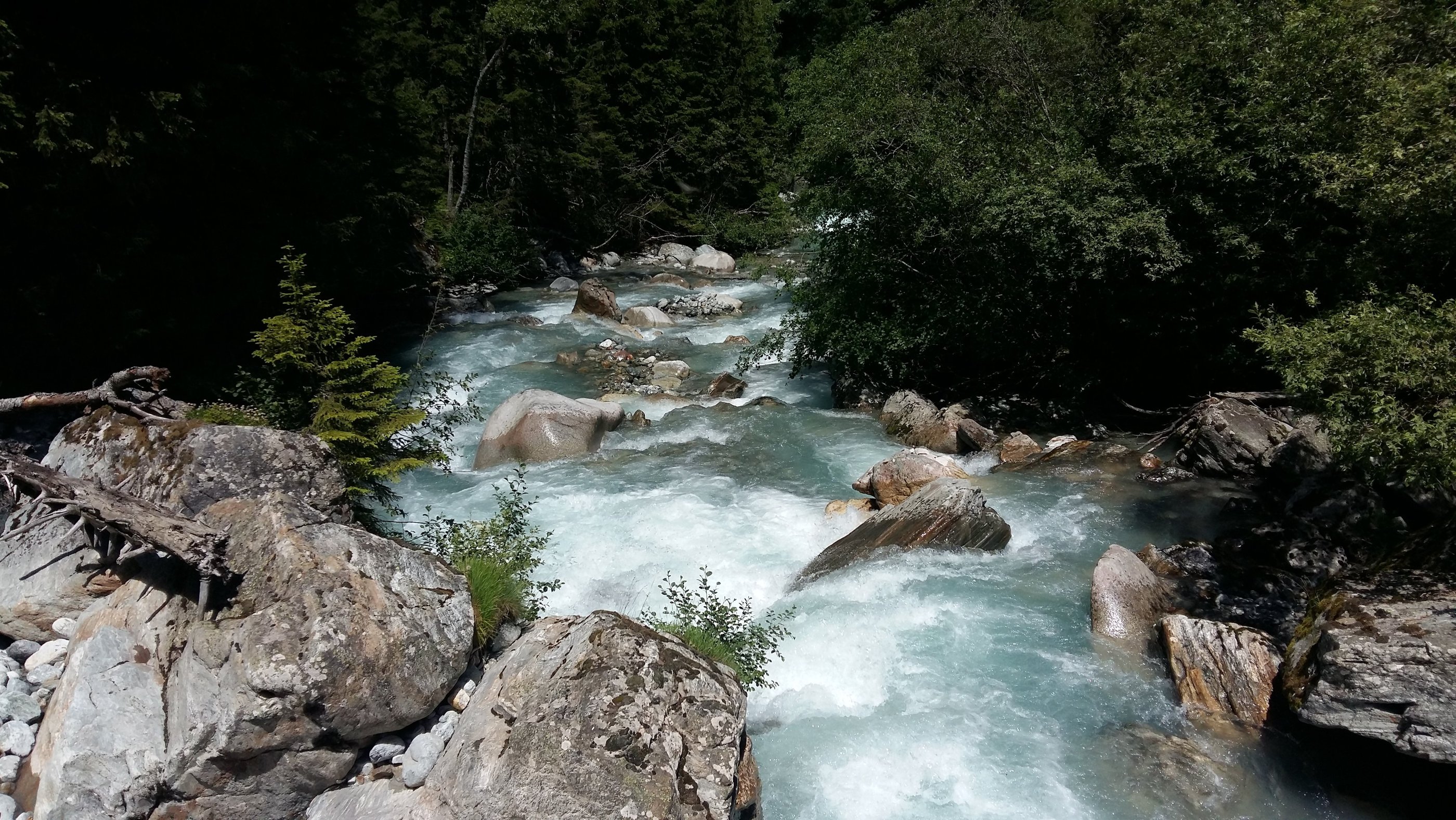 Rivière en pleine nature pleine de vitalité
