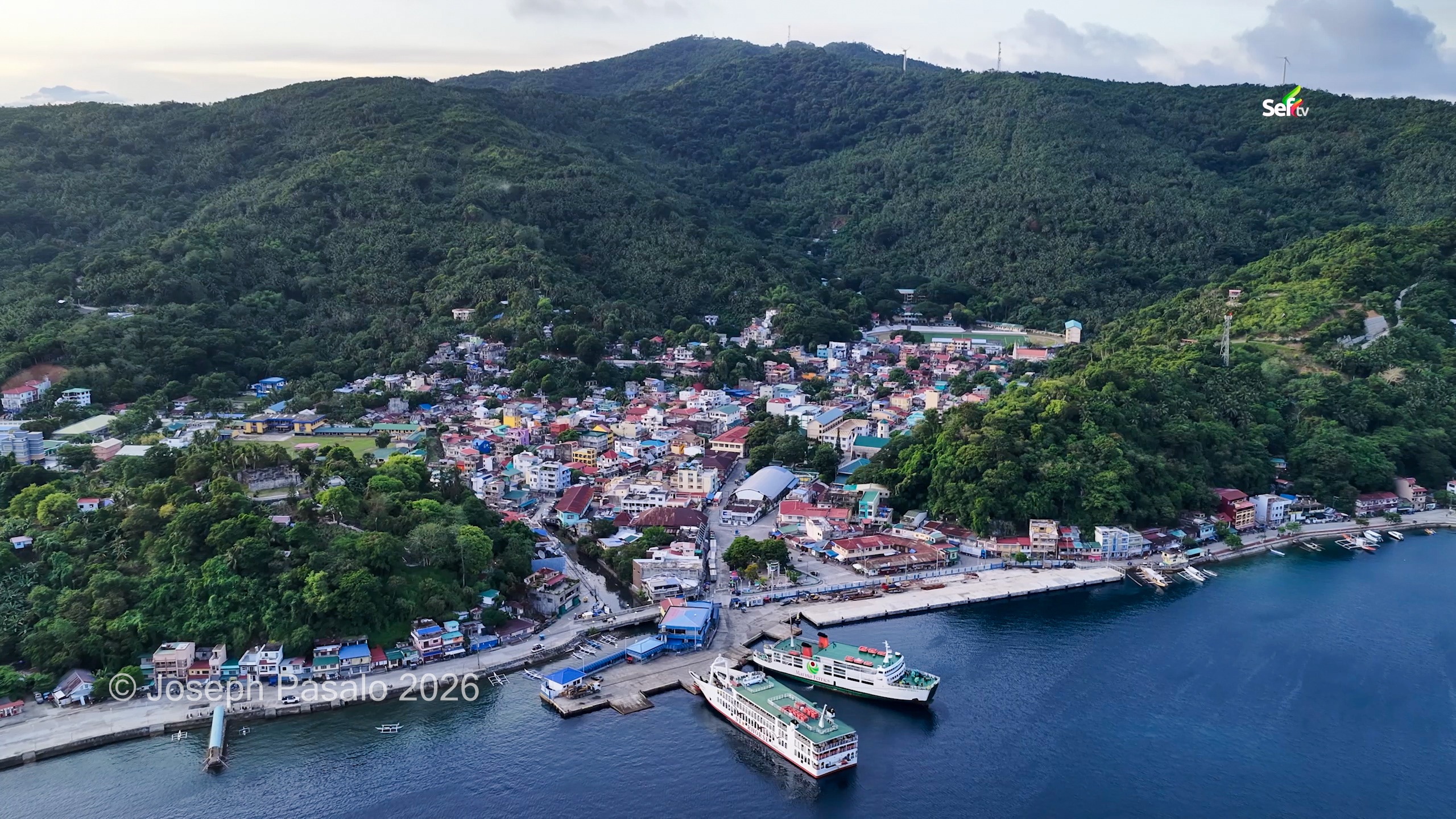 Romblon town proper view from Above
