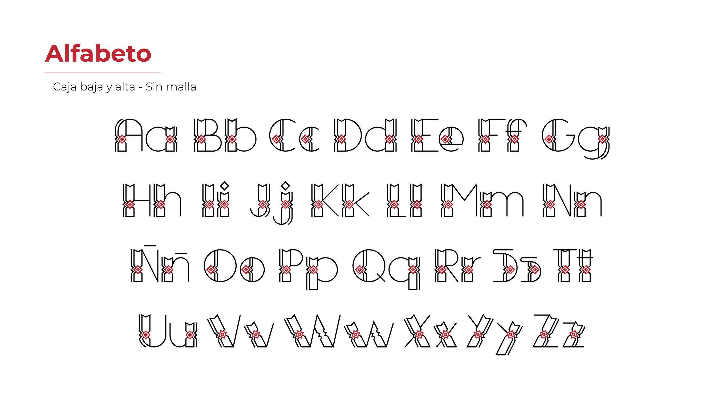 Caja baja y alta inspiradas en la iconografía de la Comunidad Yine