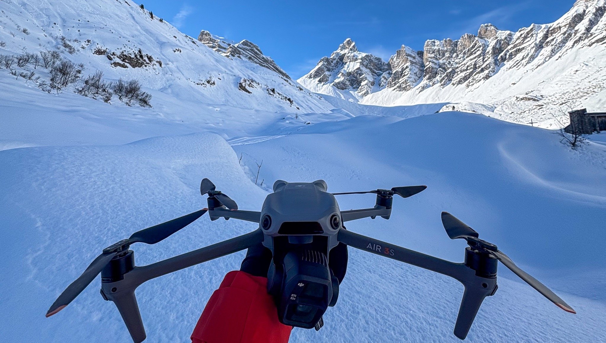 drone neige 