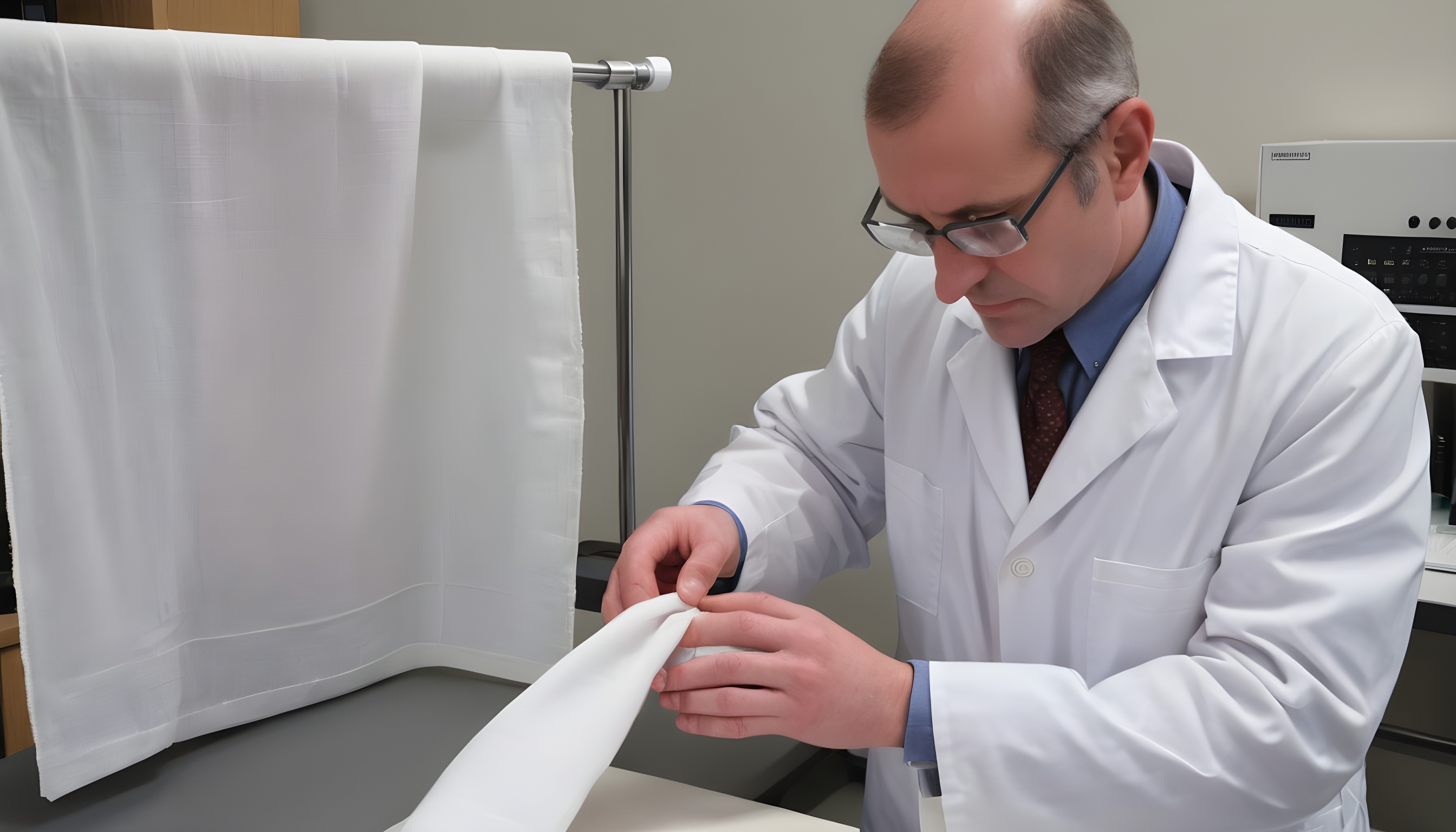 Audinys tyrėjo rankose