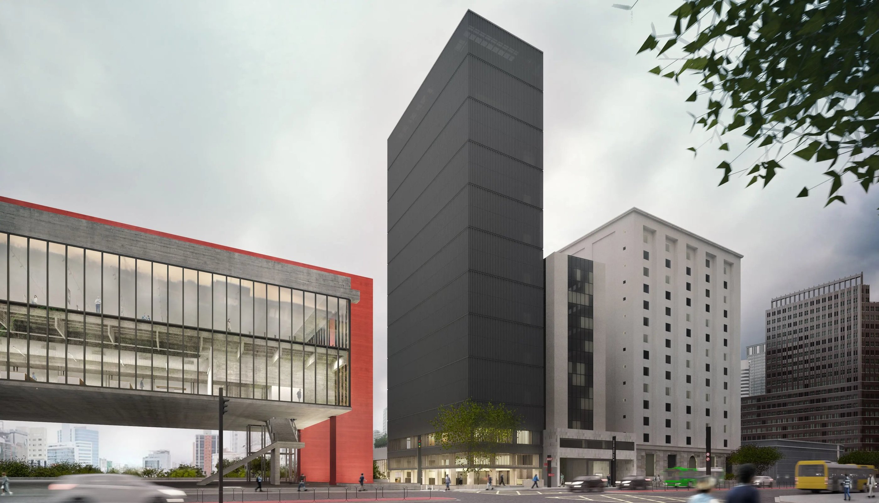 O novo edifício aumentará a área do museu Masp