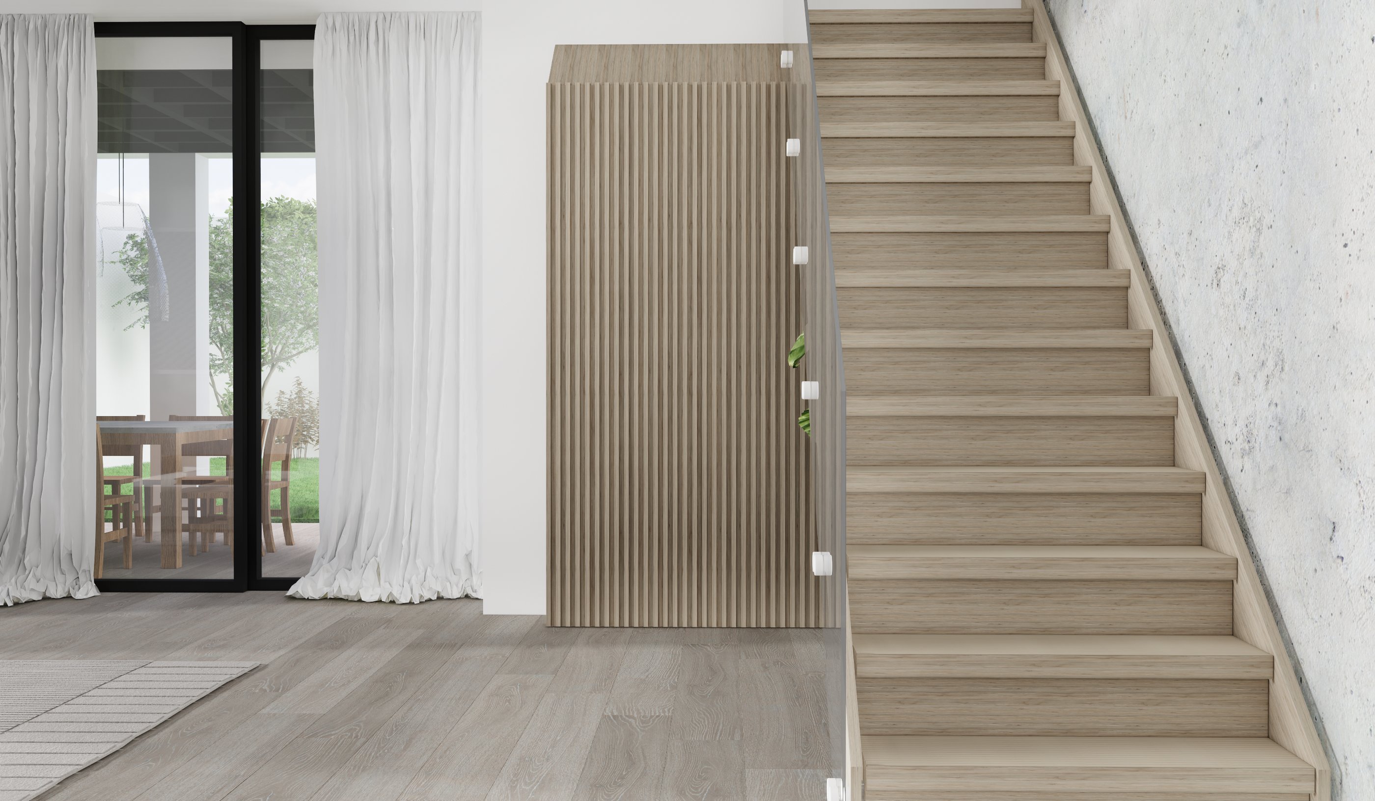 Interior Entrance Wood minimalistic luxury design