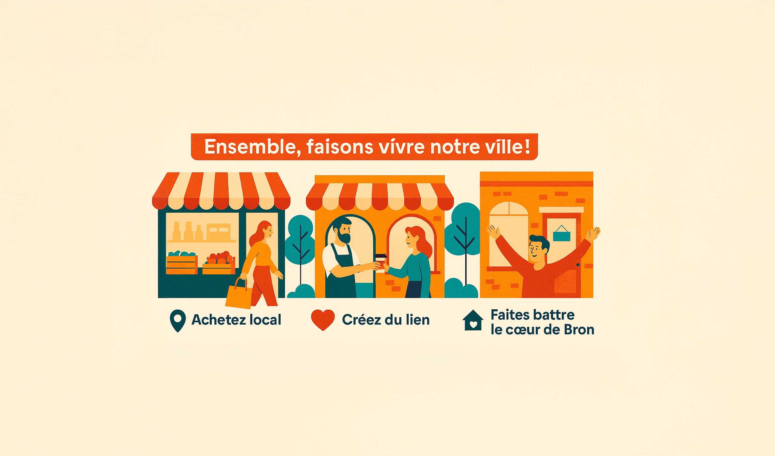 Achetez et consommez local permet de créer du lien et bien vivre à Bron 