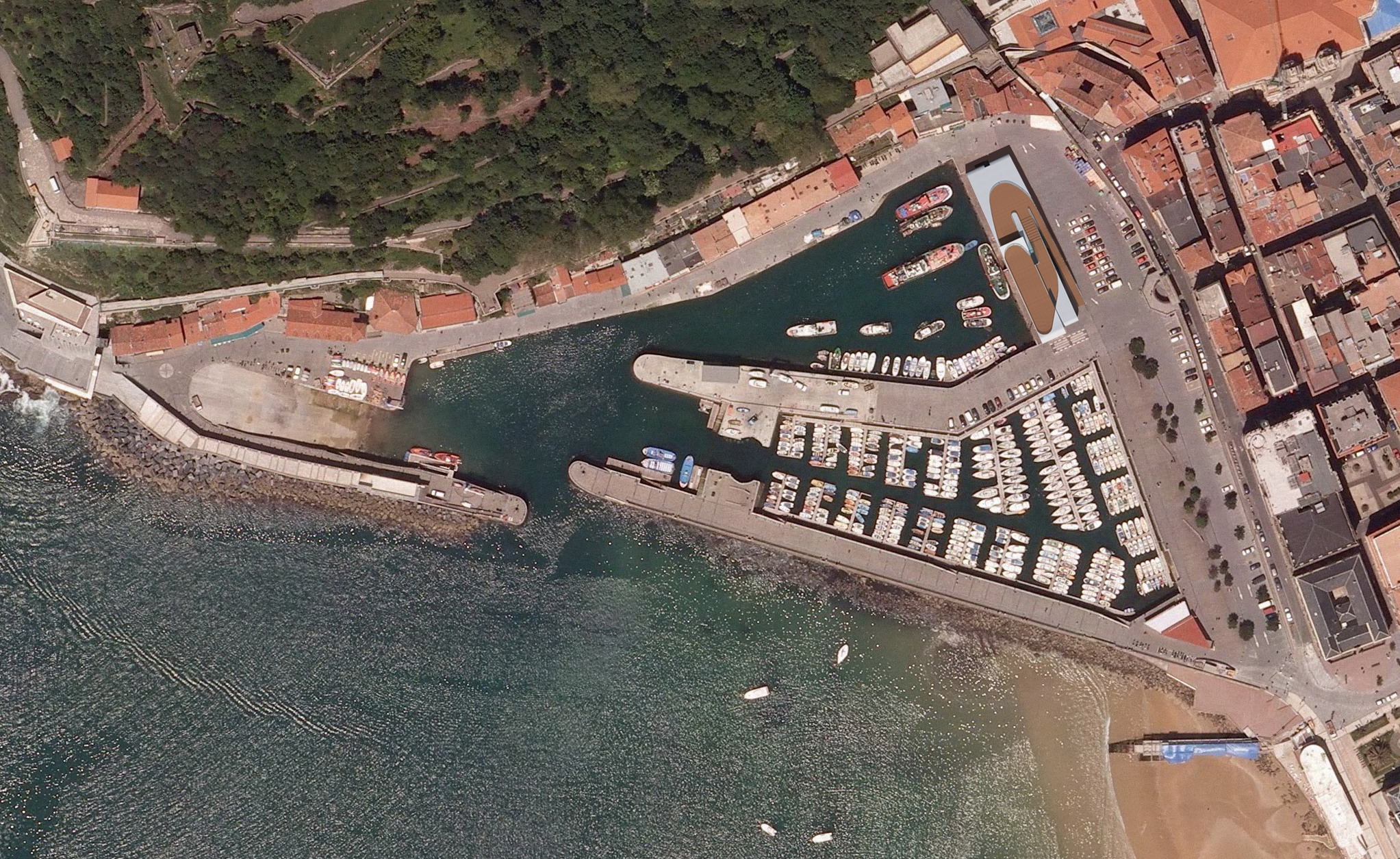 Proyecto Portaviones Puerto Donostia GURBAIN arquitectura