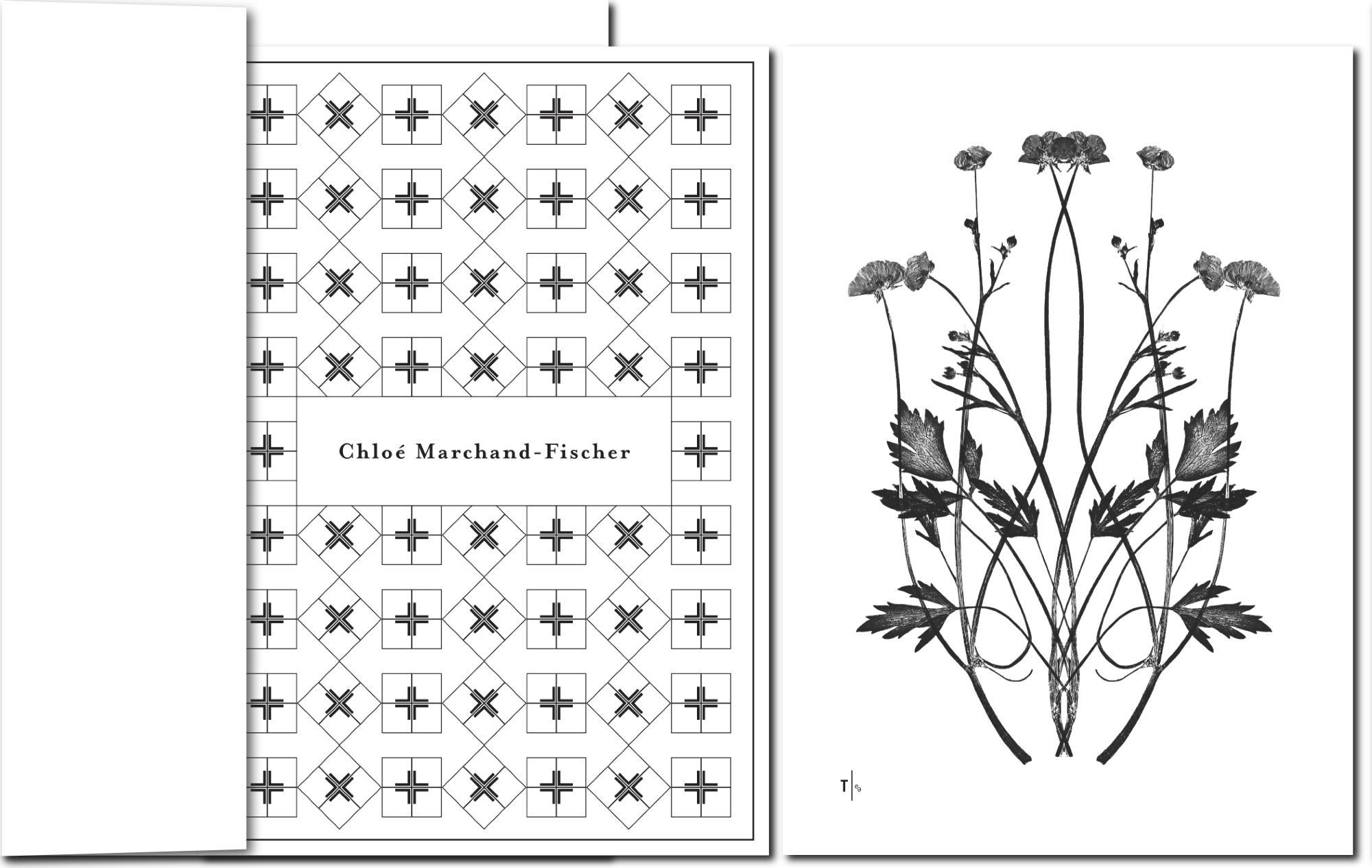Design-Karte mit Ornament und Blume im Art Deco-Stil, künstlerisch.