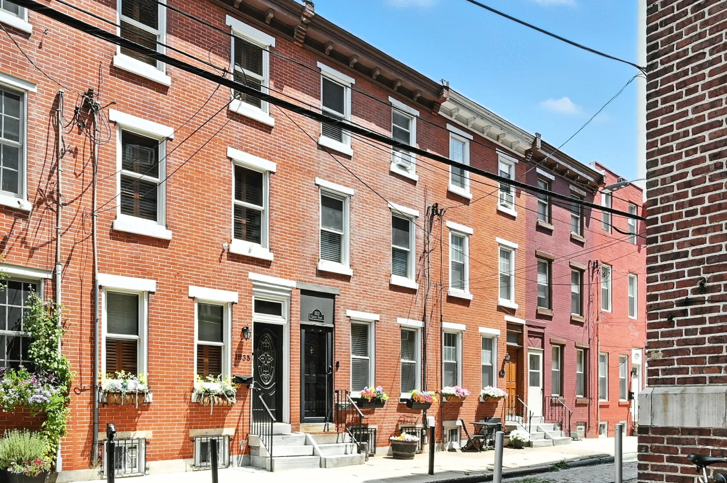 South Philadelphia row homes exterior
