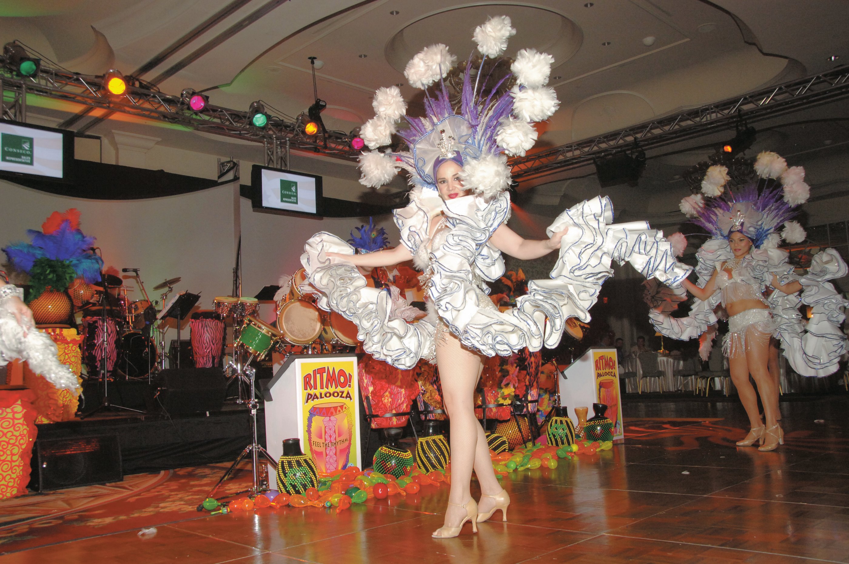 Our stunning dancers and elegant hostesses light up the stage with interactive performances