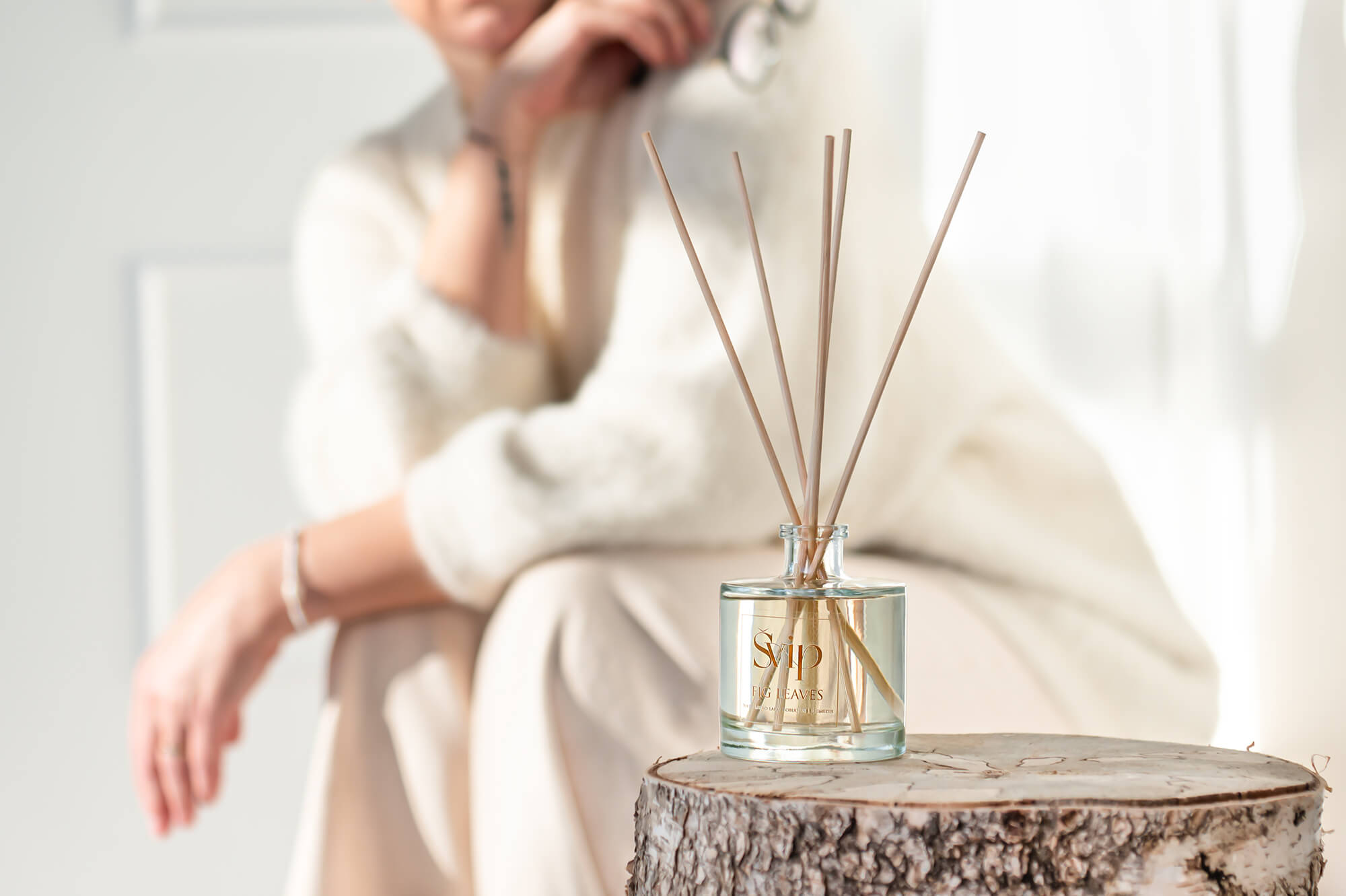 Namu kvapas su lazdelemis FIG LEAVES