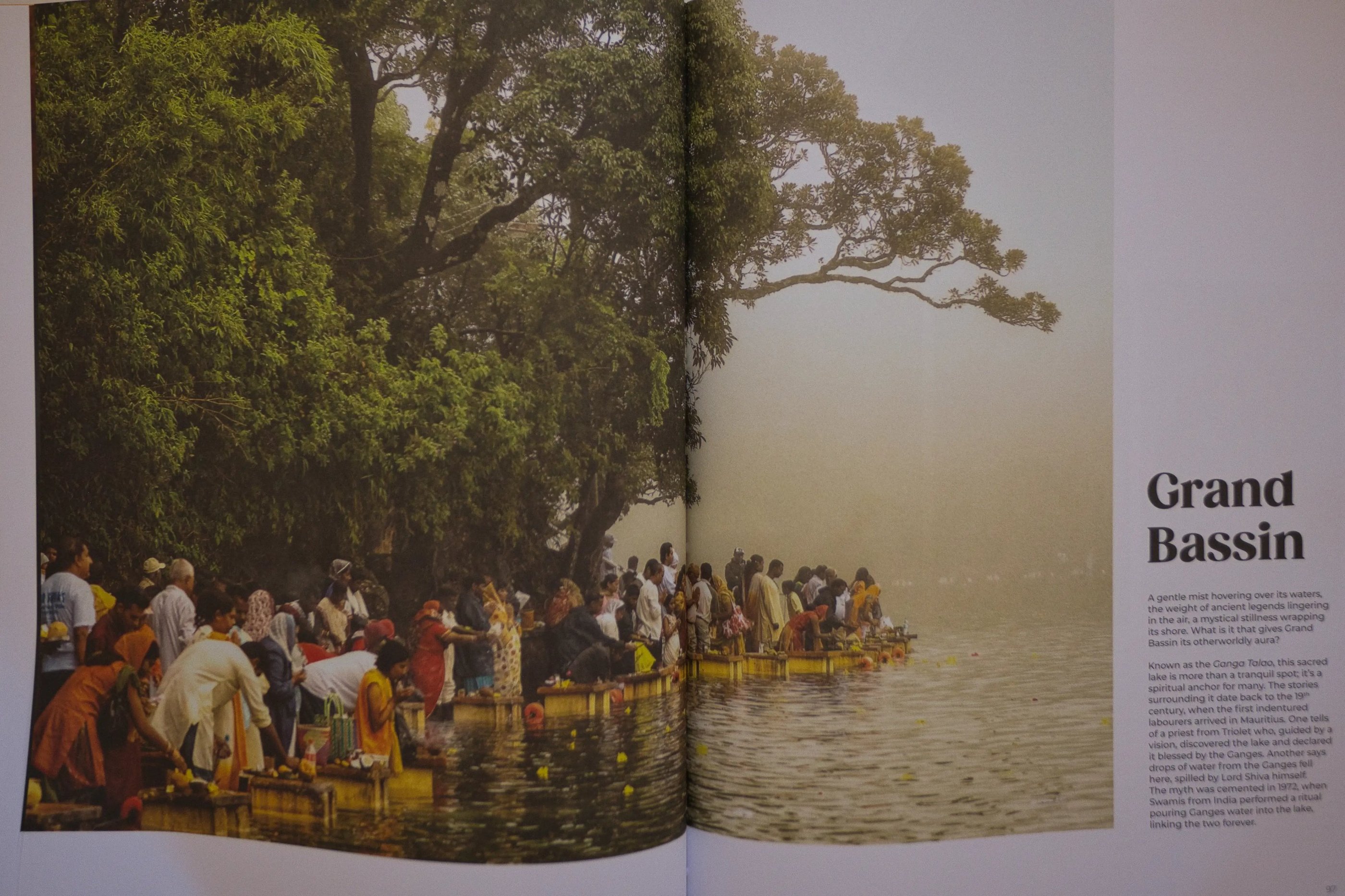 Pilgrims at Grand Bassin featured in Moris Ikonik book