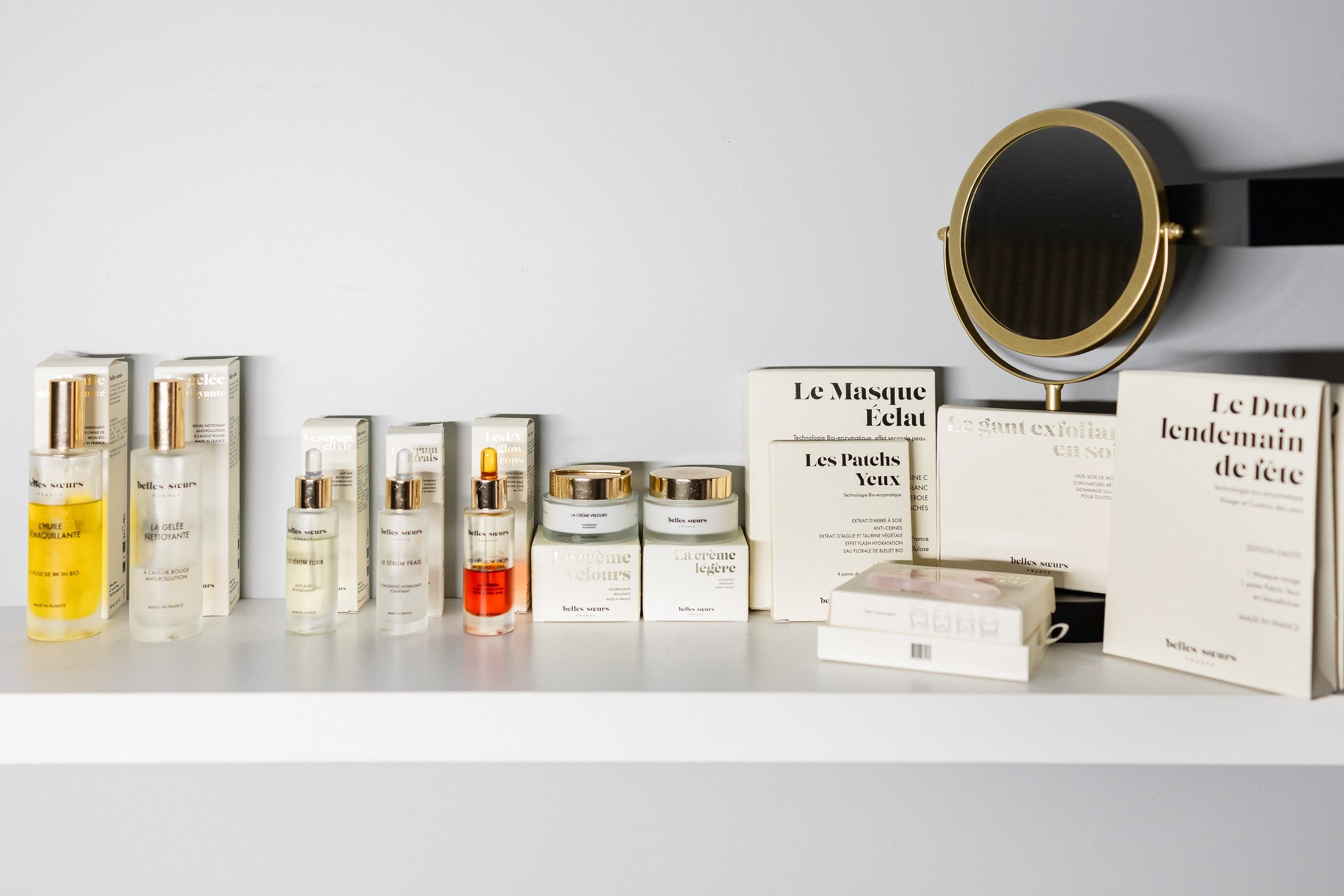 Produits Belles Soeurs utilisés et vendus par Nathalie Gaullier spécialiste du massage Kobido 