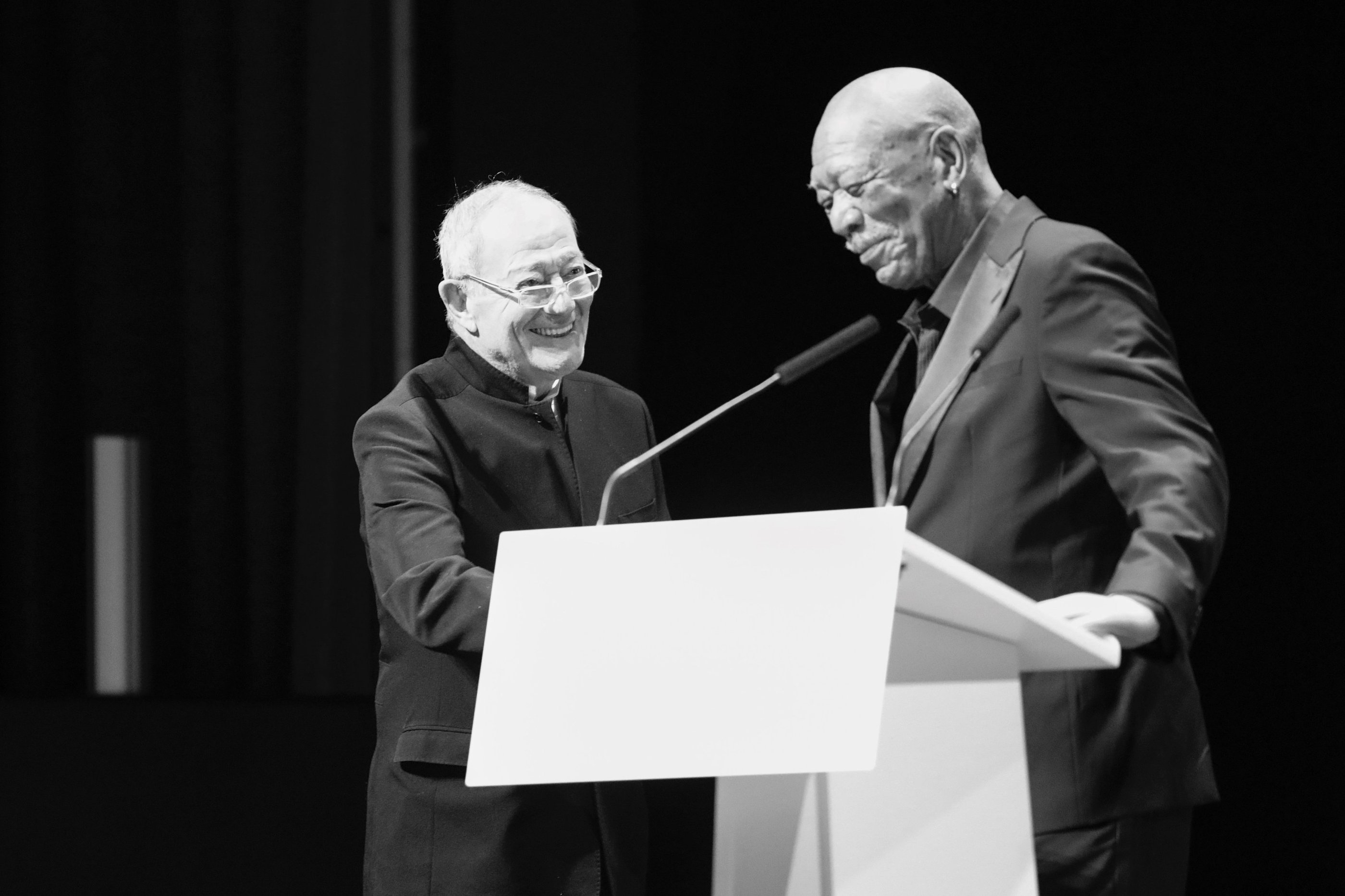 Morgan Freeman & Benoit Allemane