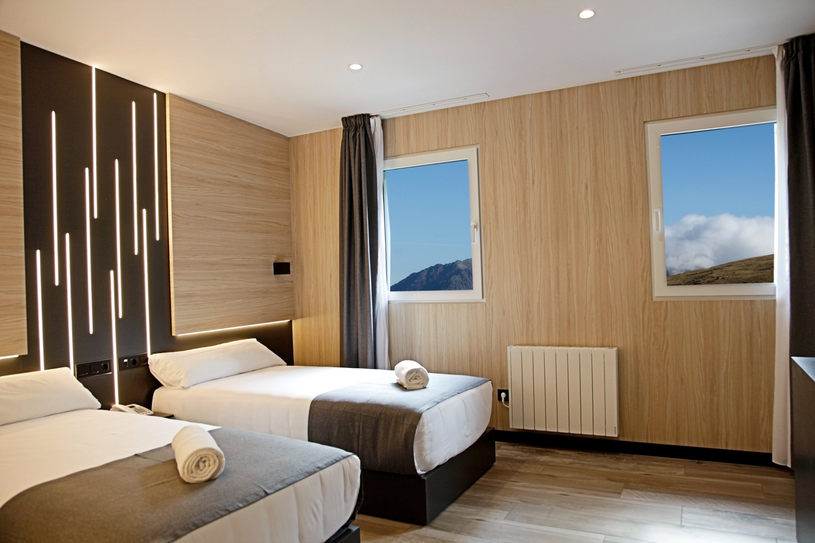 Habitación del Hotel Focus en el Pas de la Casa, Andorra. En los Pirineos