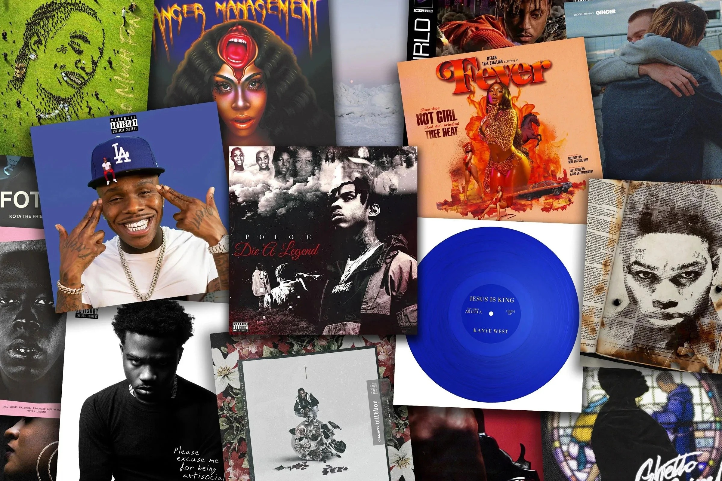 Hip hop and rap album artwork used for playlist promotion campaigns