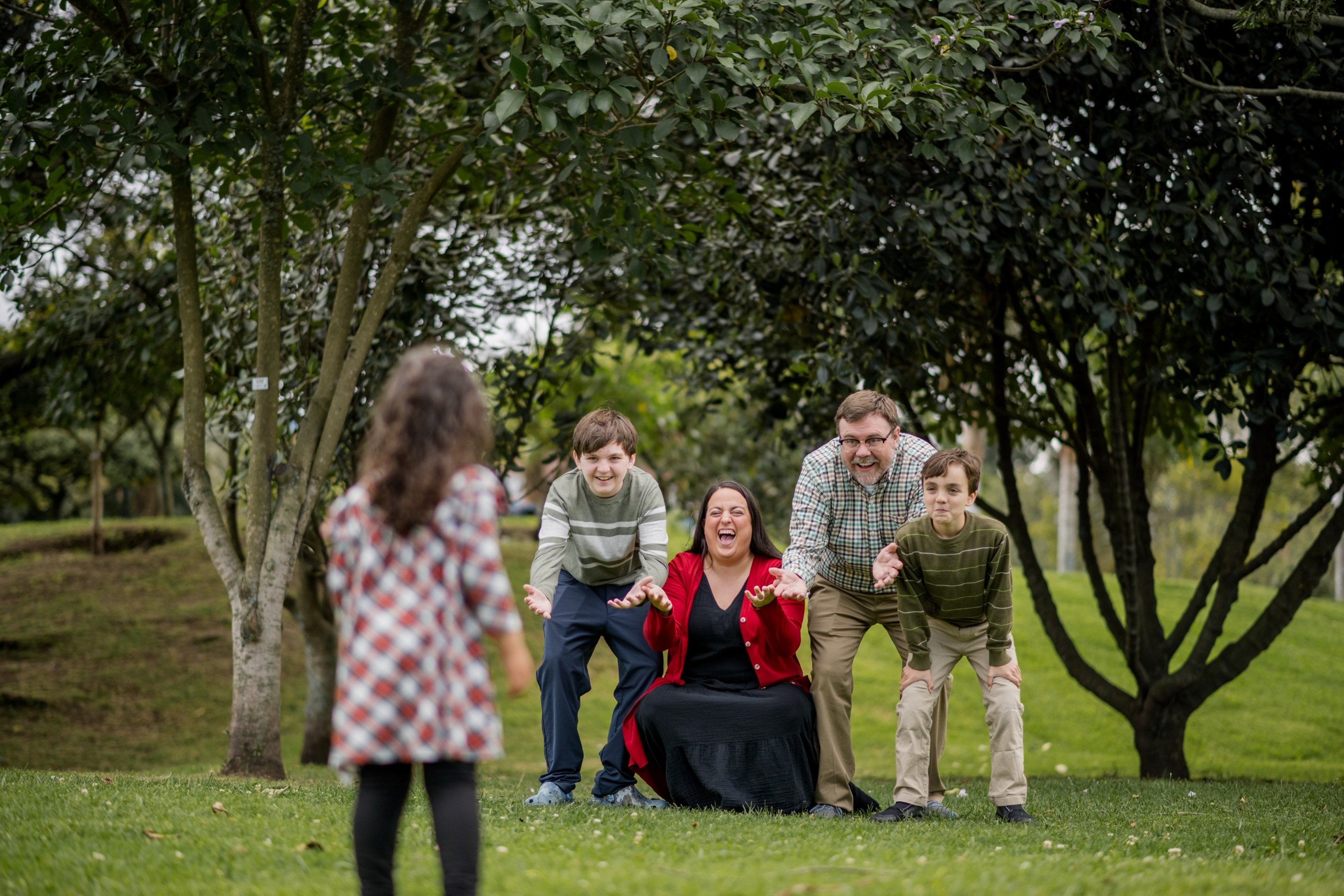 International family adoption session in Colombia