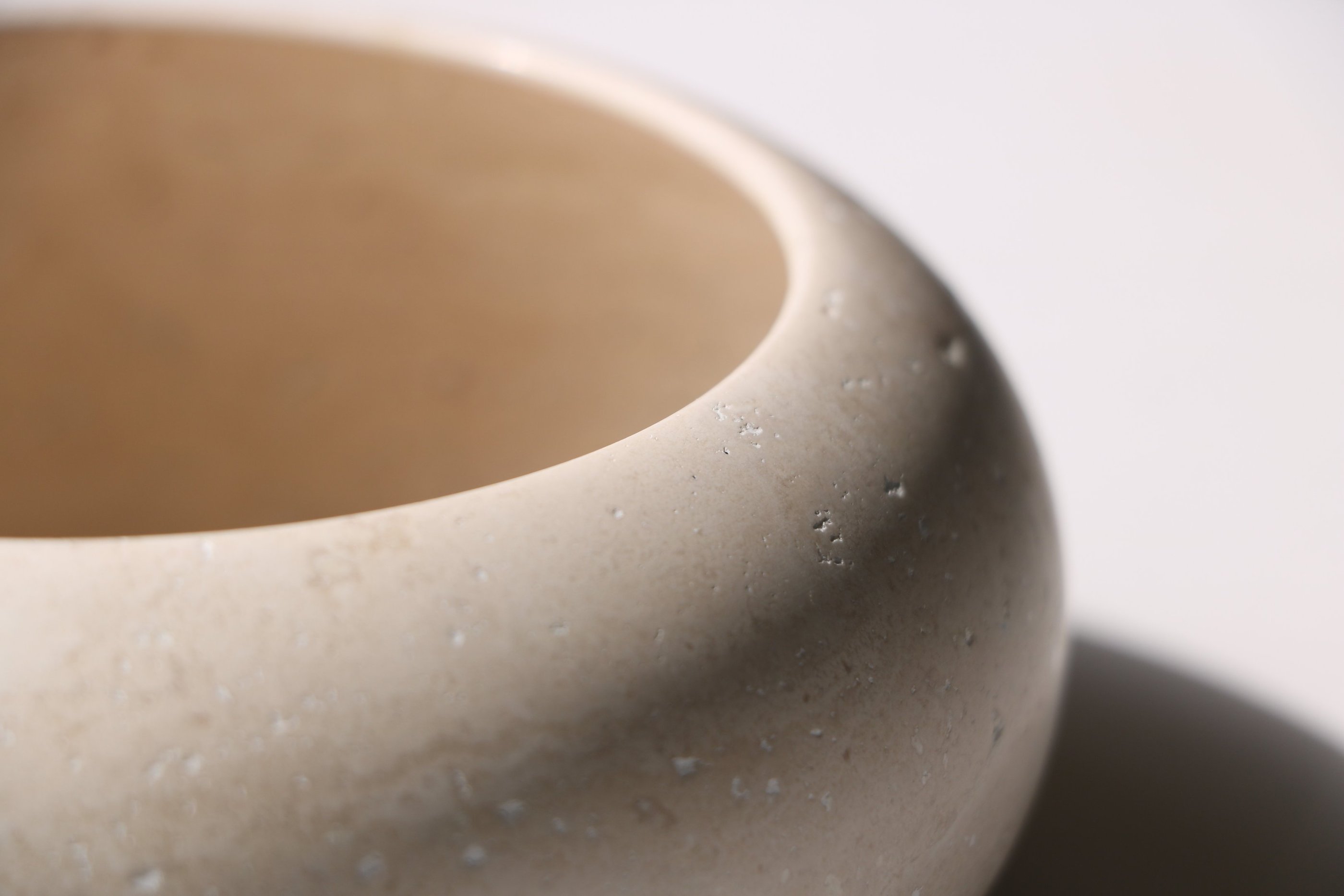 coupelle en travertine