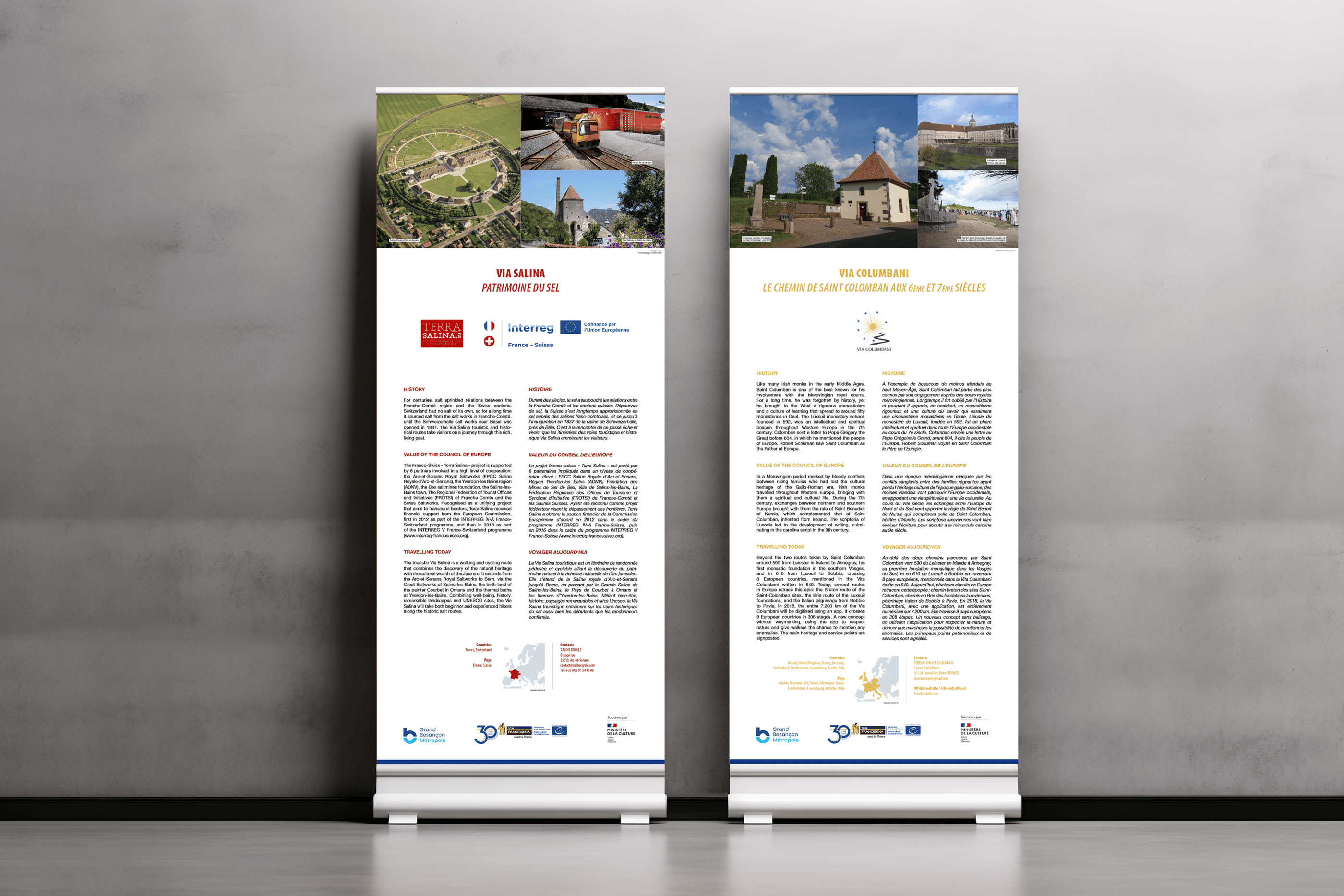 Détails roll-up Carrefour des Itinéraires Culturels 2