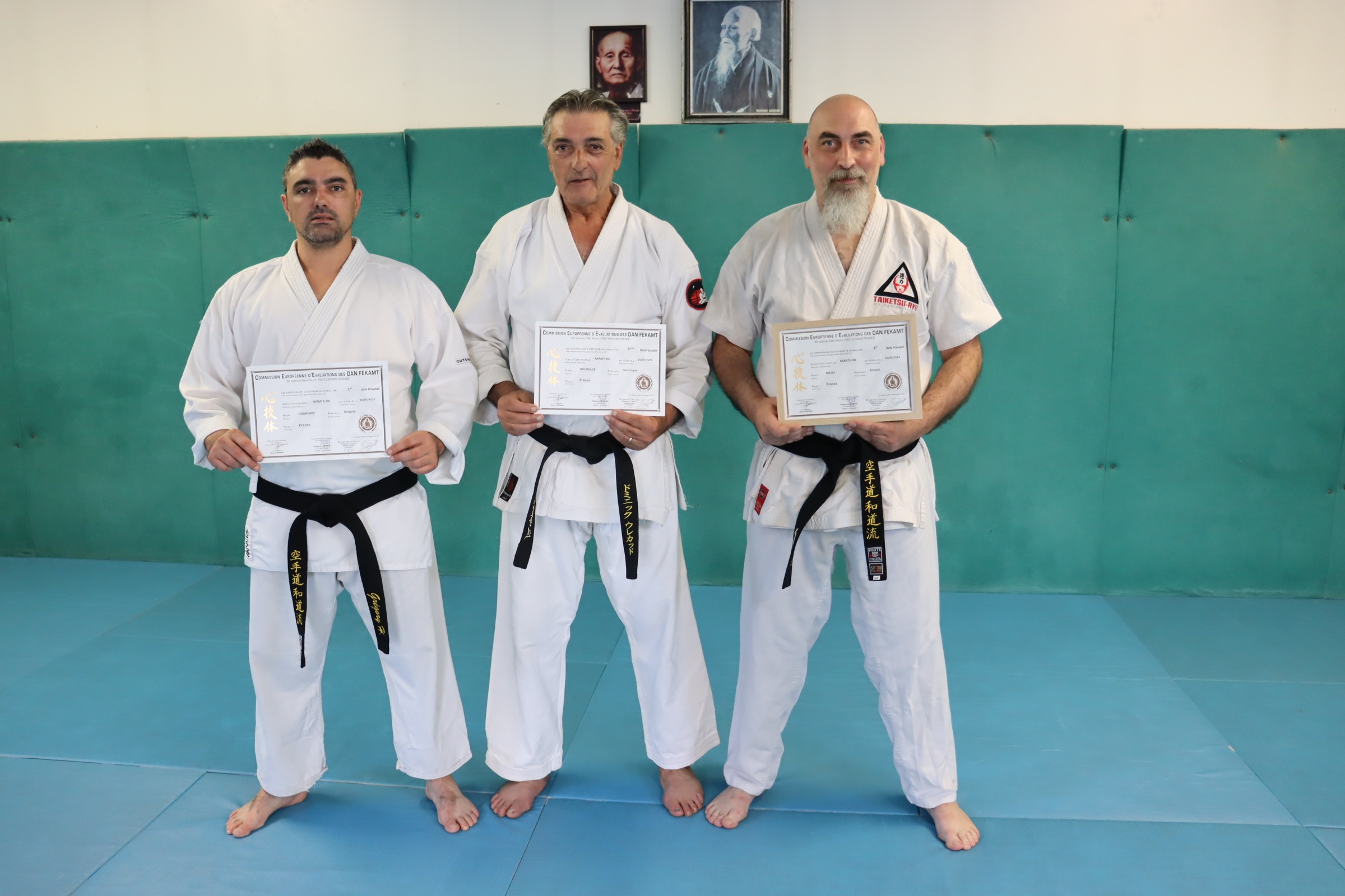 Photo diplomés Grégorie Hourcade Antony Nicou Dominique Hourcade